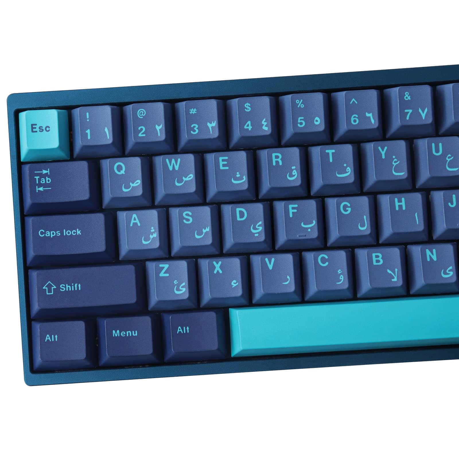 PBT Keycaps 134 Keys Cherry Profile Arabian Sea Keycaps Dye Sublimation Japanese Keycaps with 6.25U 7U Spacebar for Cherry MX Switches Mechanical Keyboard