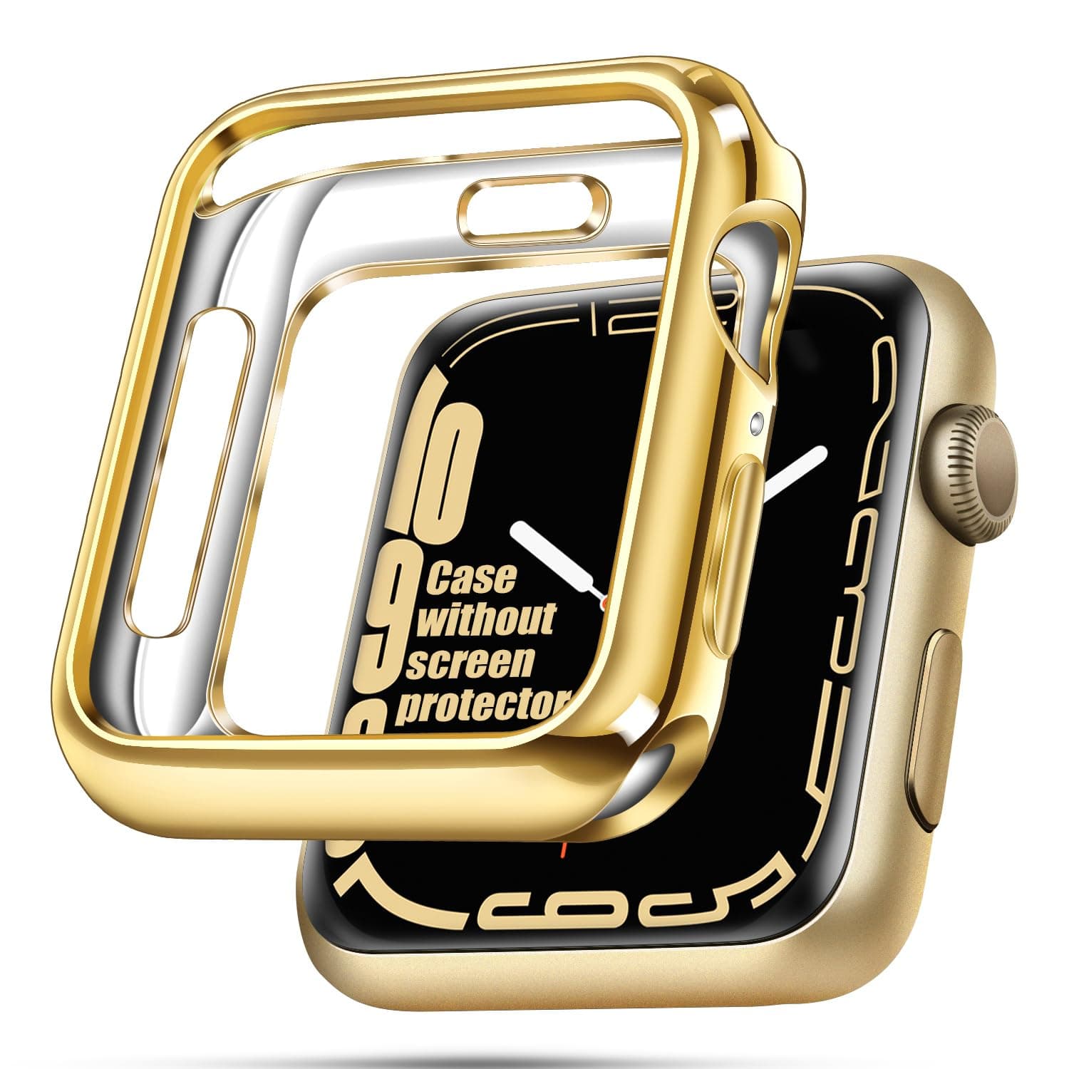 top4cus Environmental Soft Flexible TPU Anti-Scratch Lightweight Protective 40mm Iwatch Case Compatible with Apple Watch Series 5 Series 4 Series 3 Series 2 Series 1 - Gold