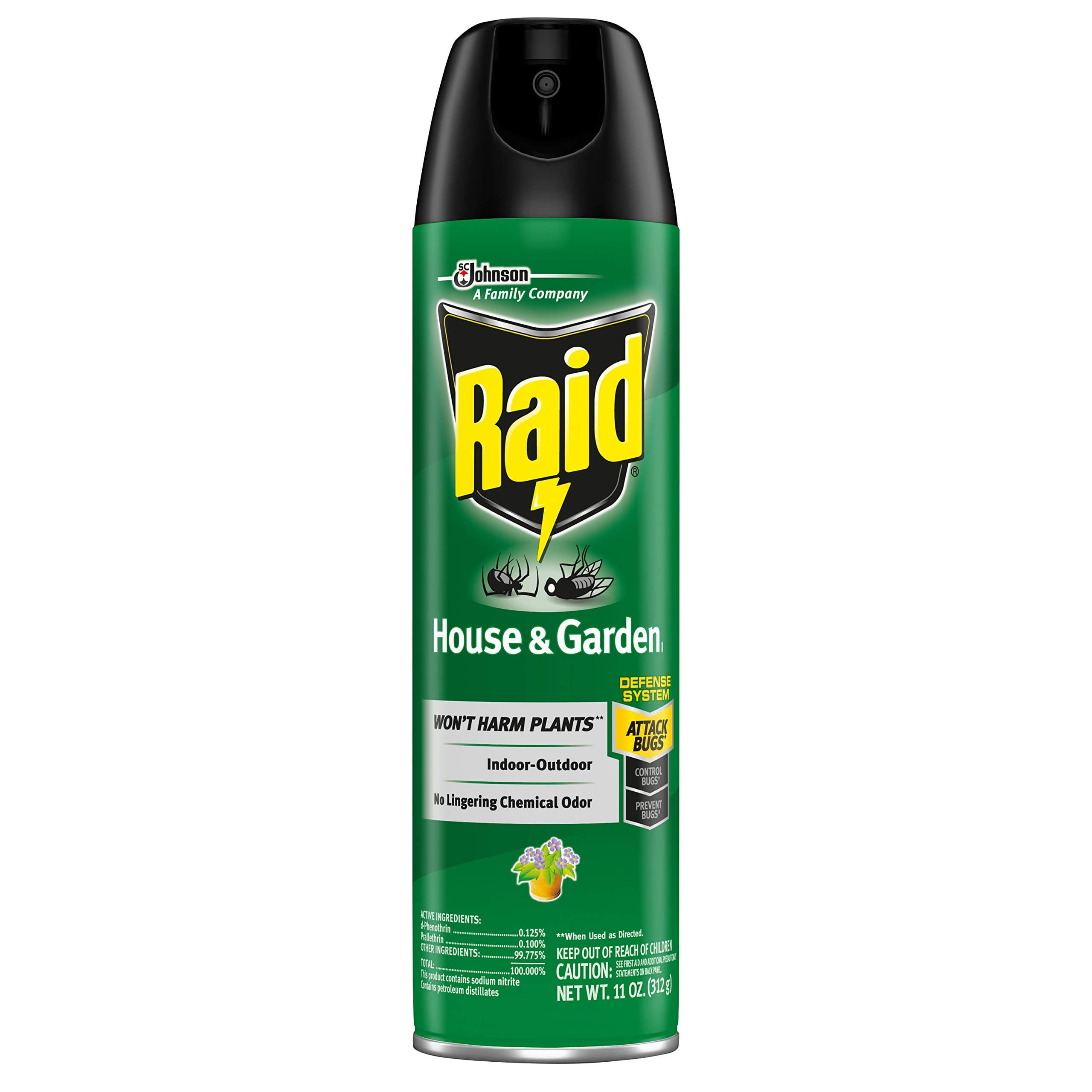 House & Garden Bug Killer Aerosol Kills Bugs on Contact Won’t Harm Plants Indoor and Outdoor Use 11 Ounce (Pack of 1)