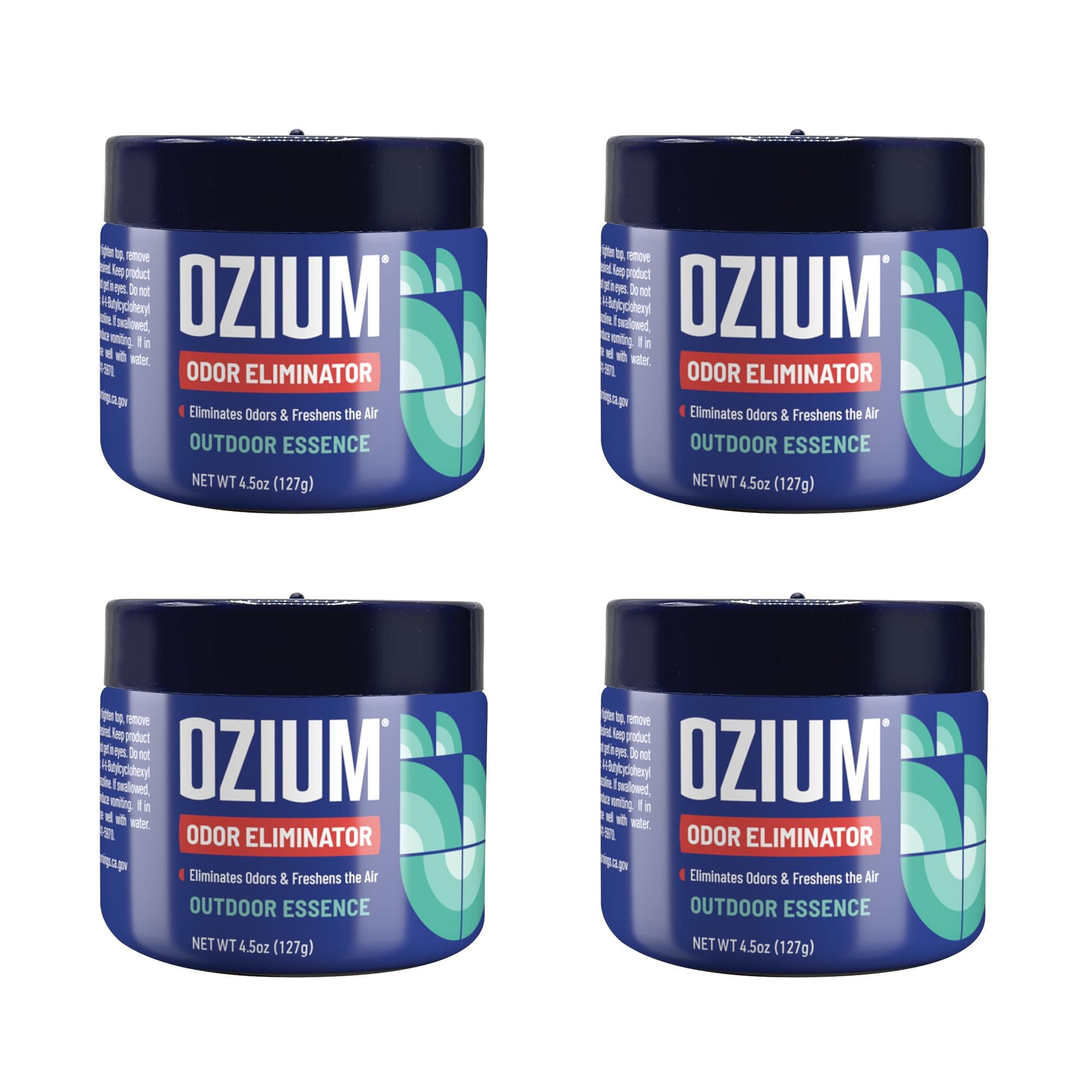 Ozium 4 Pack 4 Pack Odor Eliminating Gel for Home, Car, Office and More Outdoor Essence 4 Pack