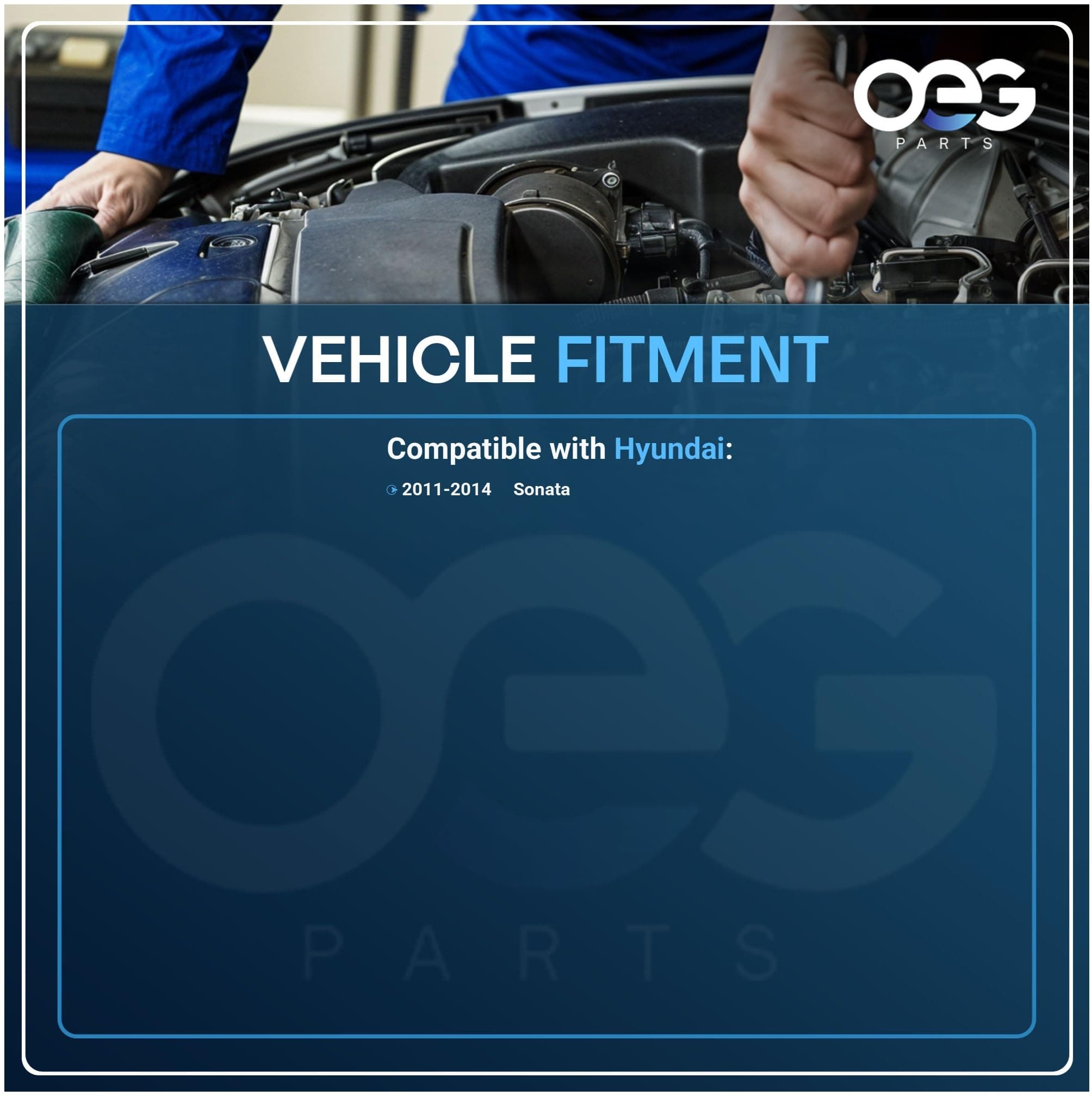 OEG Parts New Window Regulator Front Drivers Side Left LH Compatible With Hyundai Sonata 2011 2012 2013 2014, Replaces 82471-3Q000, 752-928