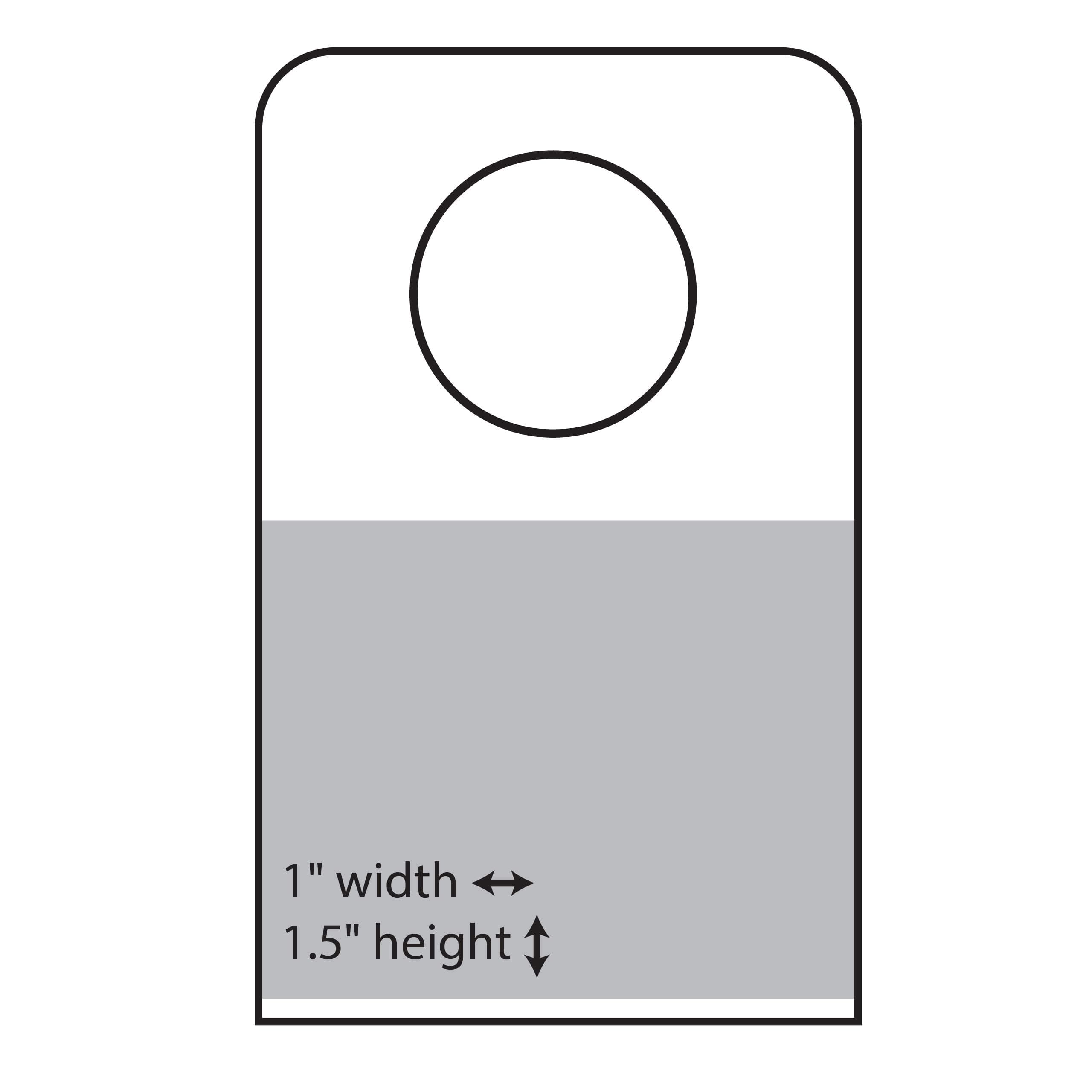 1" X 1-1/2" Round Hole Adhesive Hang Tabs 1000/Pack