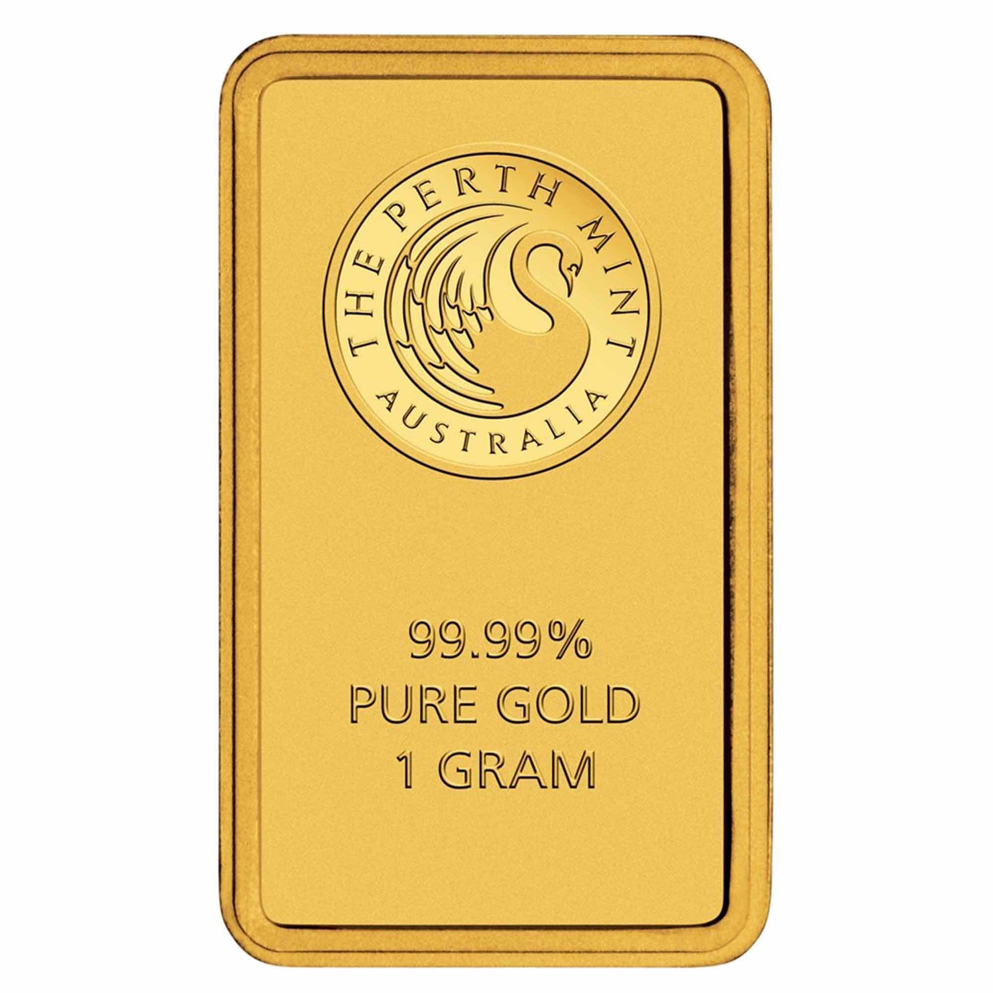 1 Gram Gold Bar Bar New with Assay,Australia| Perth Mint