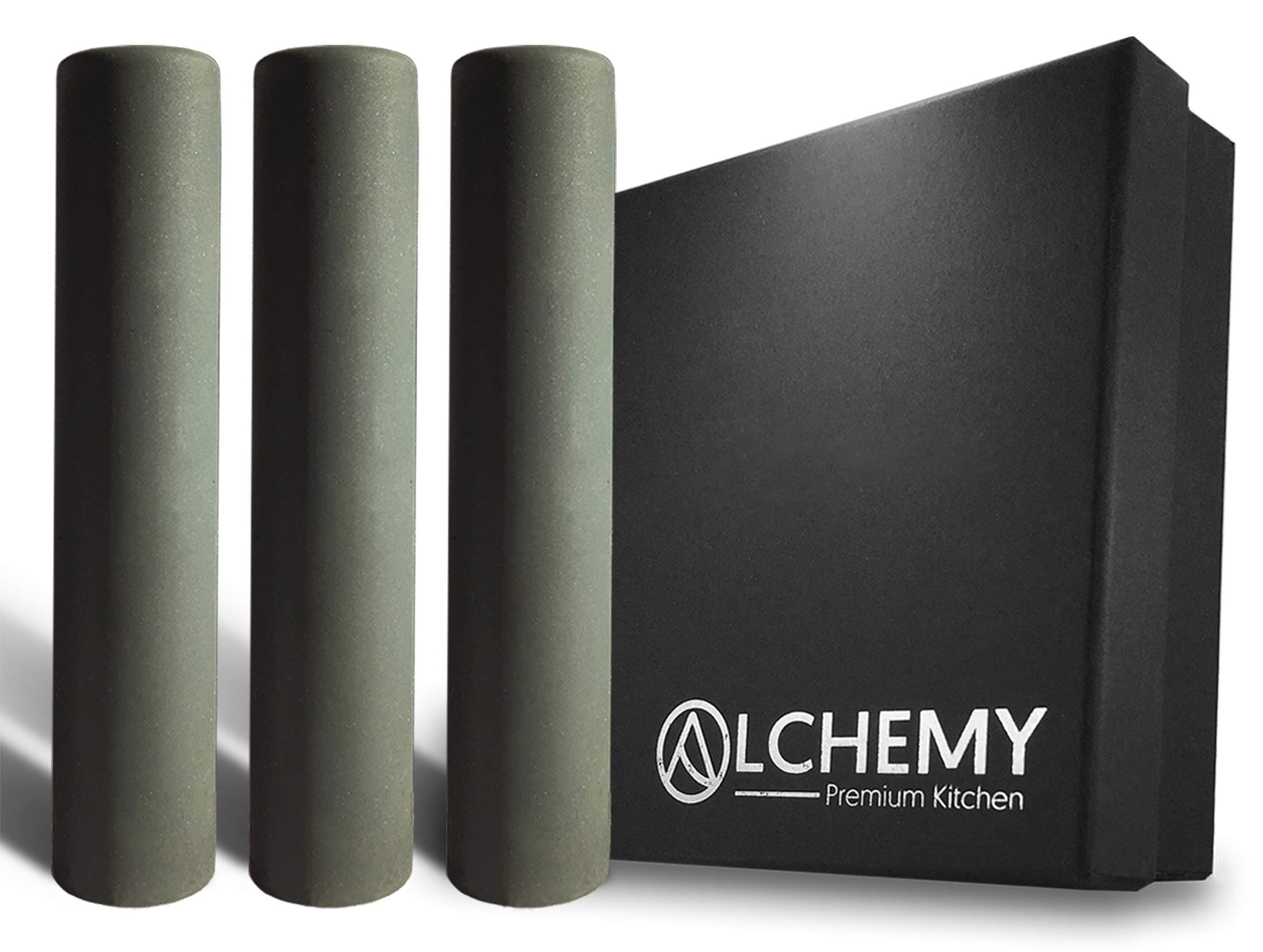 Alchemy Kitchen Sous Vide Weights | Prevent Floating Bags and Undercooking | More Versatile than Sous Vide Rack | Food Safe Stainless Steel and Silicone Sous Vide Accessories (3, Grey)