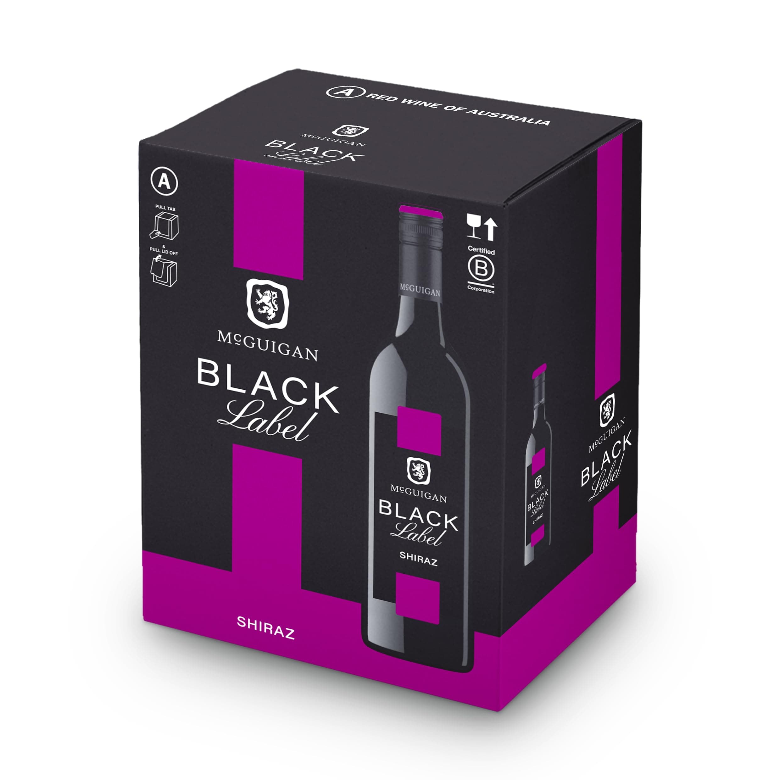 McGuigan Black Label Shiraz, 75 cl (Case of 6), packaging may vary