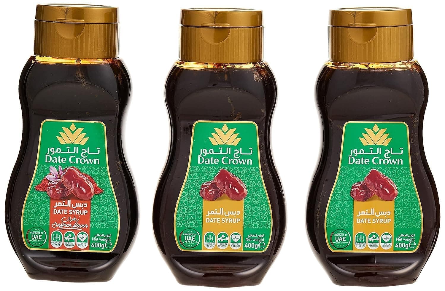 DATE CROWN Syrup Buy 2 Regular Get 1 Free Saffron, dark brown