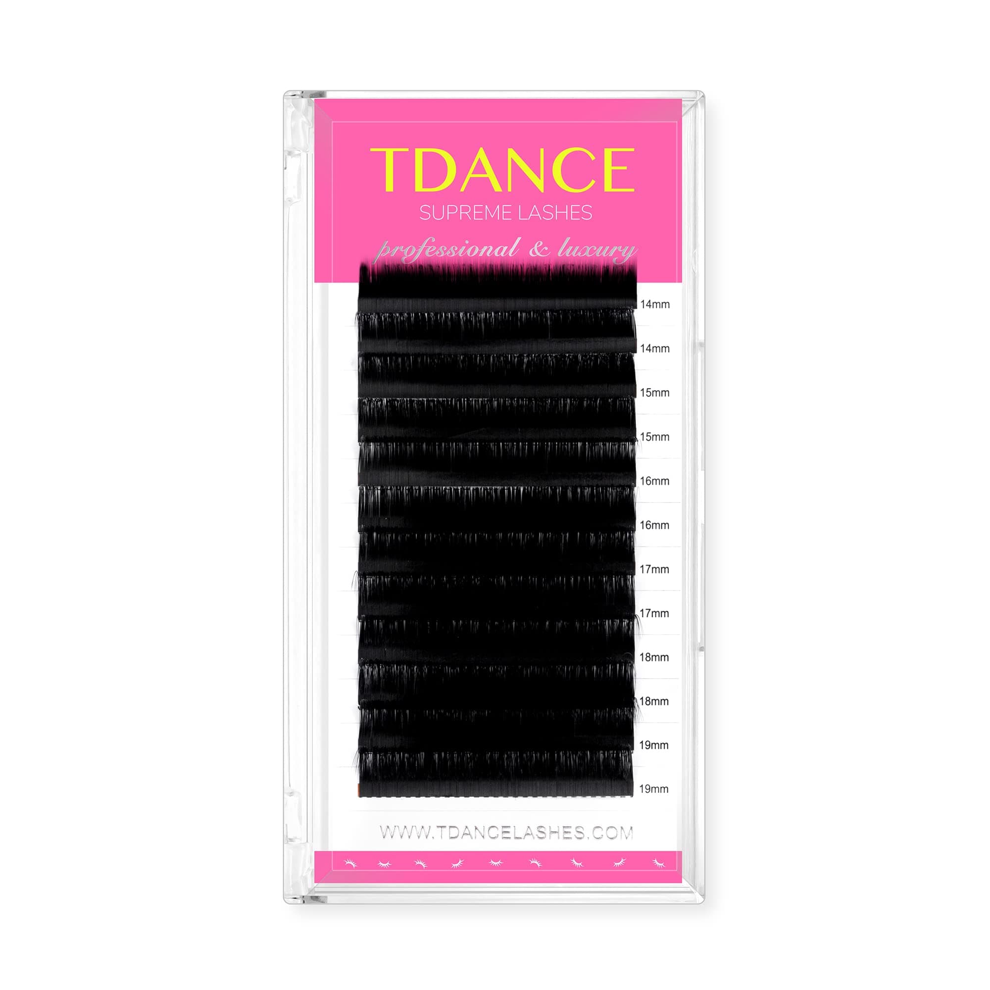 - TDANCE Lash Extension Matte Black Eyelash Extension C CC D DD J B L Curl Volume & Classic Lash Extensions 0.03-0.18mm Thickness Professional Salon Use(0.05-D,14-19 mm)