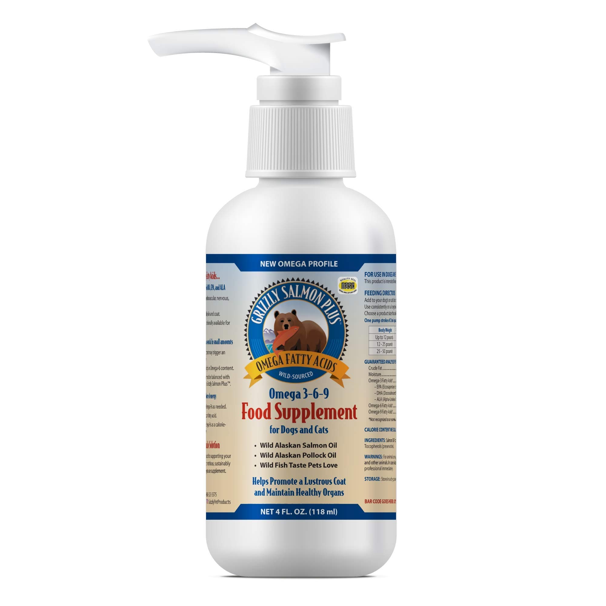 Grizzly Salmon Oil Cat 4oz