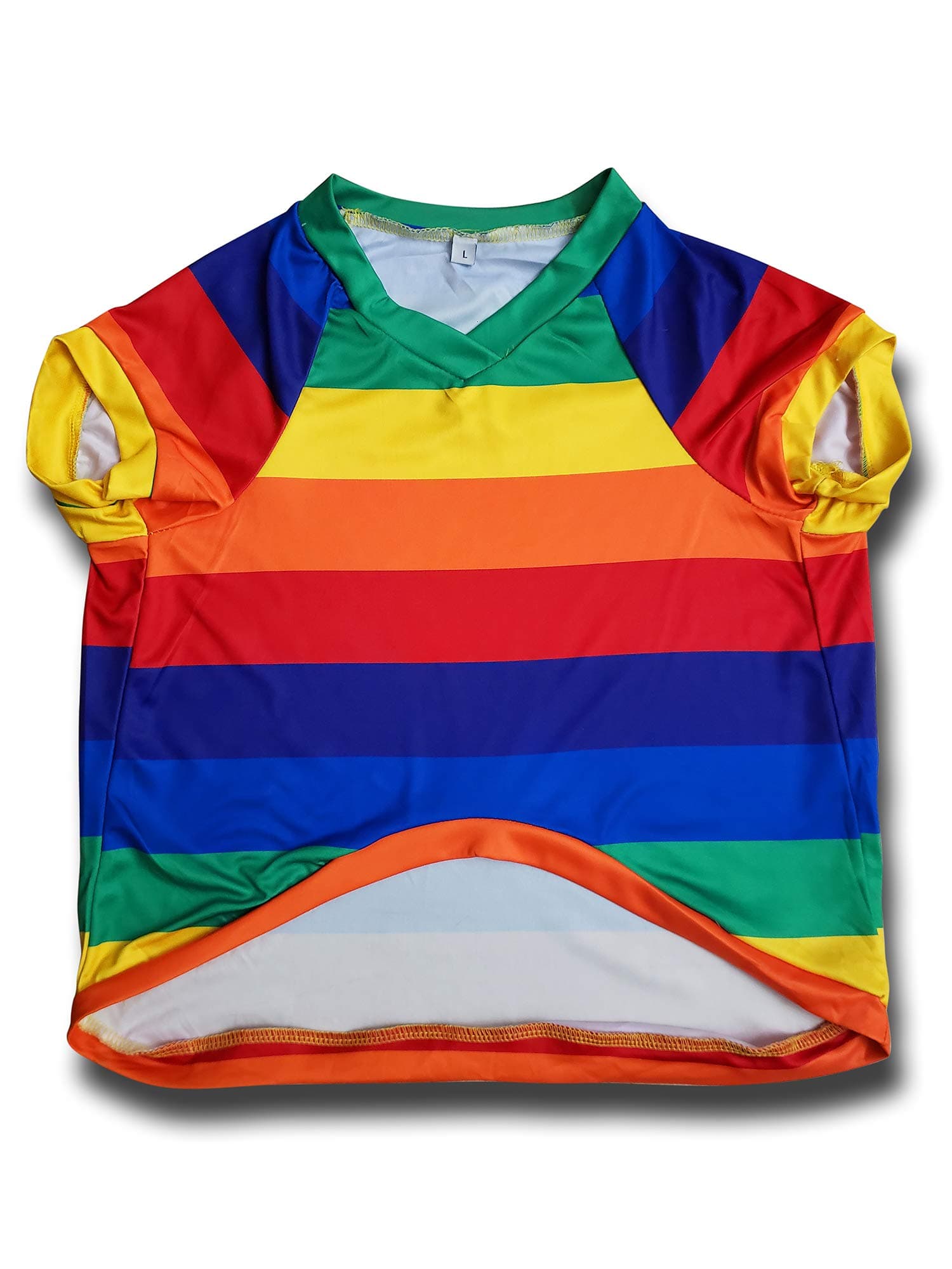 Rainbow Dog Jersey - Multicolored Pride Shirt for Dogs (Medium)