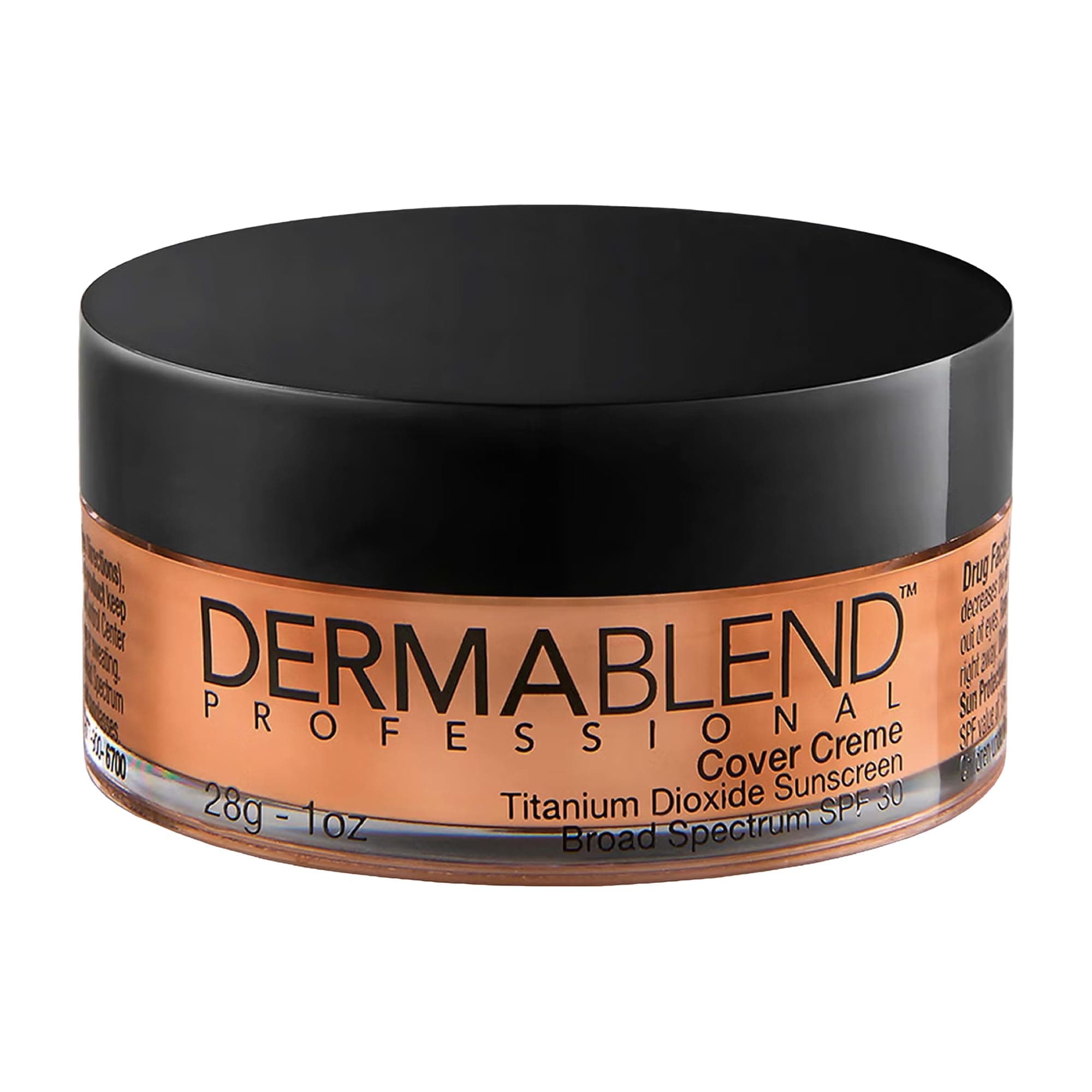 Cover Crème Full Coverage Foundation Makeup, Hydrating Cream Concealer for Dark Circles and Blemishes, Maximum Coverage with Mineral Sunscreen SPF 30, 1 OZ