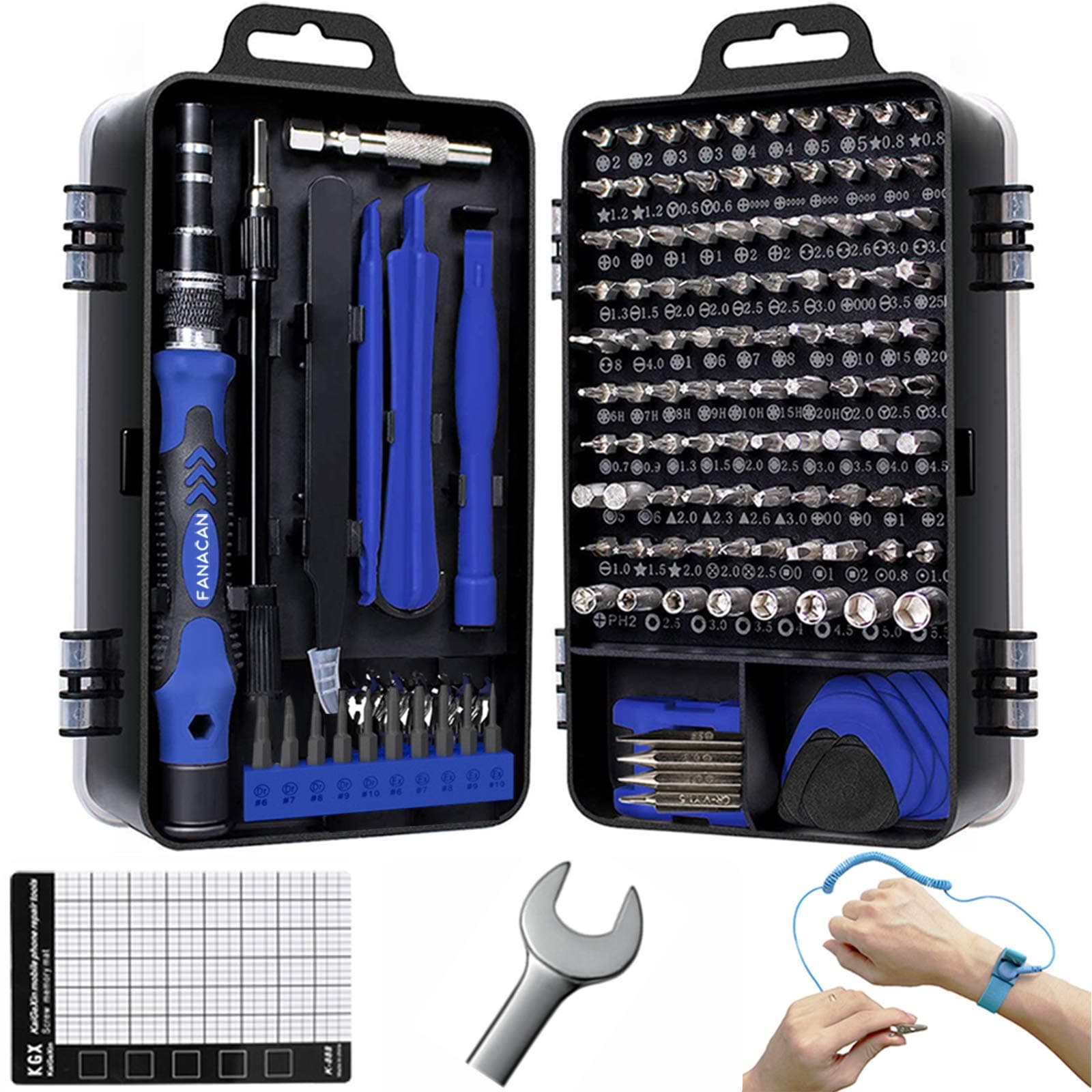 140in1 Precision Screwdriver Set Small Screwdriver Bit Set for DIY Electronic Repairs - Mini Computer Repair Tool Kit - Micro PC, Laptop, iPhone, MacBook Repairing Tools with Case (Blue)