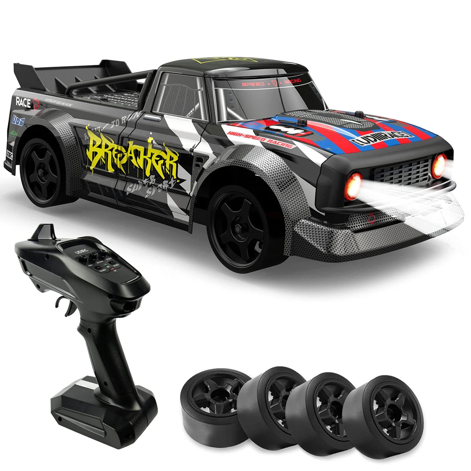 Cheerwing 1:16 Remote Control Car 2.4G 4WD RC Drift Car 40KM/H High Speed Brushless Fast Truck for Adults