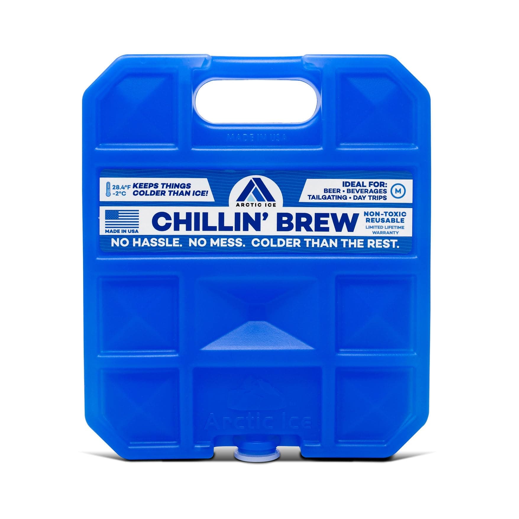Arctic ICE Chillin' Brew Series, Long Lasting Reusable Ice Pack, Blue