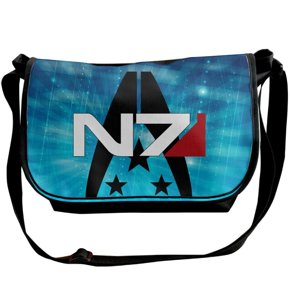 Mass Effect N7 Travel Adjustable Strap Crossbody Messenger/Shoulder Bag
