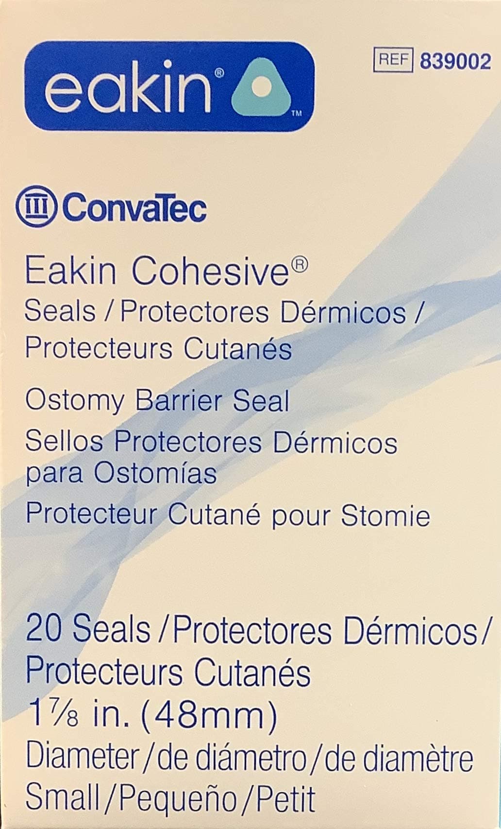 Convatec Eakin #839002 Ostomy Seals 48Mm Nib Conva Tec Eakin Cohesive Seals - 2" Small - Qty Of 20 - Model 839002