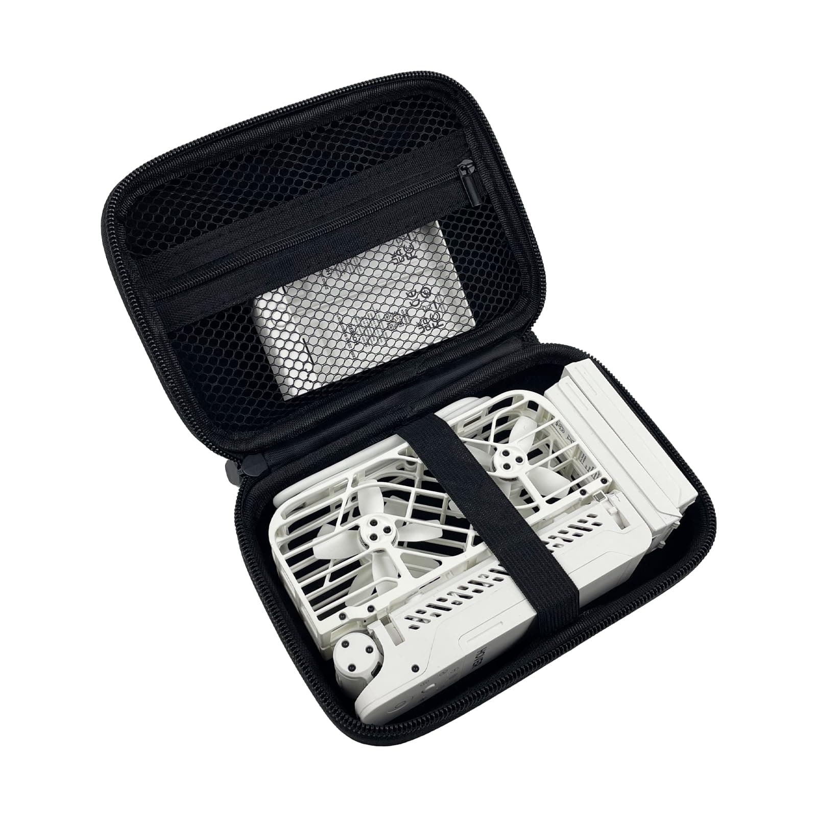 Black Hoverair X1 Camera Case - Store Drone, Charger, 2 Batteries - Smart Case with Carrying Strap