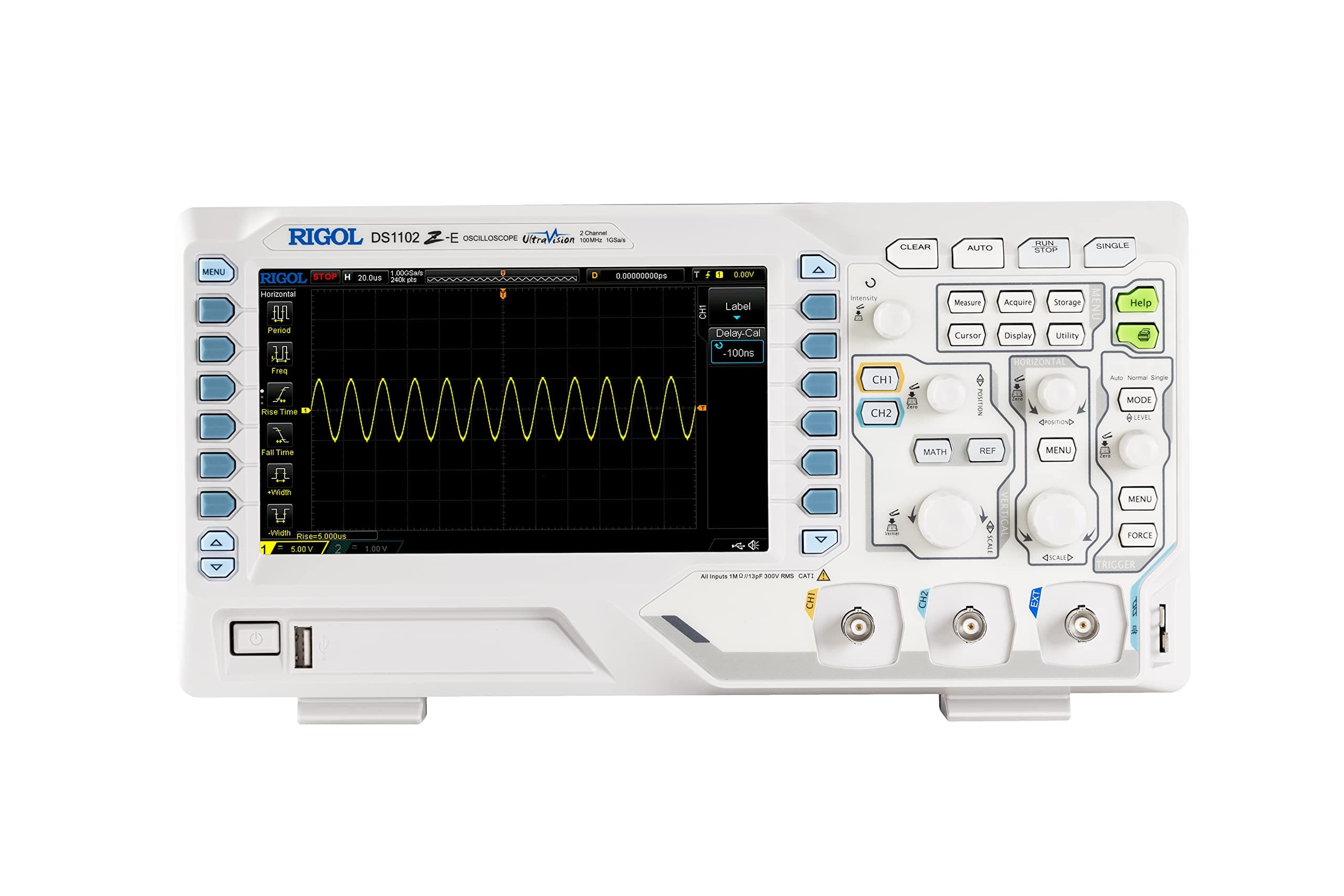 DS1102Z-E 100 MHz Digital Oscilloscope with 2 Analog Channels. Serial Decode Included