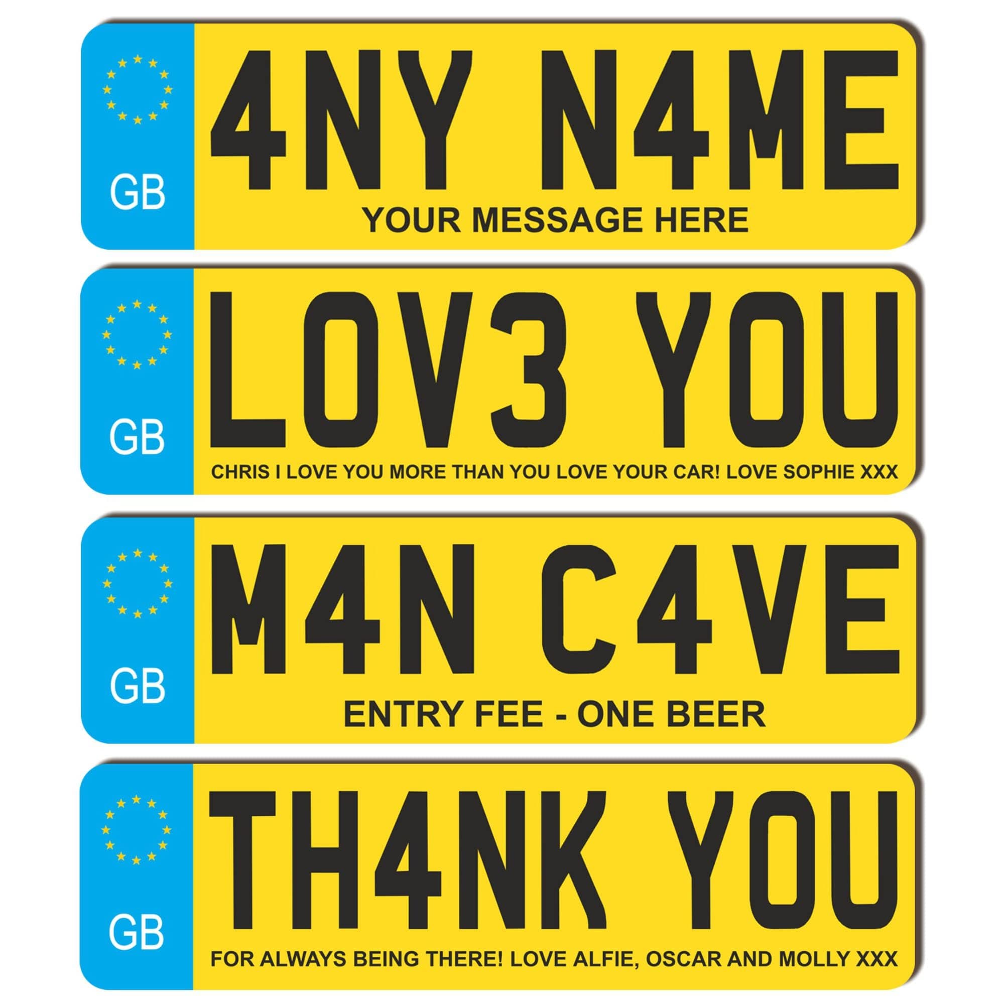 Personalised Plate Style Decorative Plaque – Custom Text Sign in MDF or Acrylic – Novelty Gift for Home or Office Just Passed Novelty Signs (EU UK Design, Acrylic Medium 25cm)