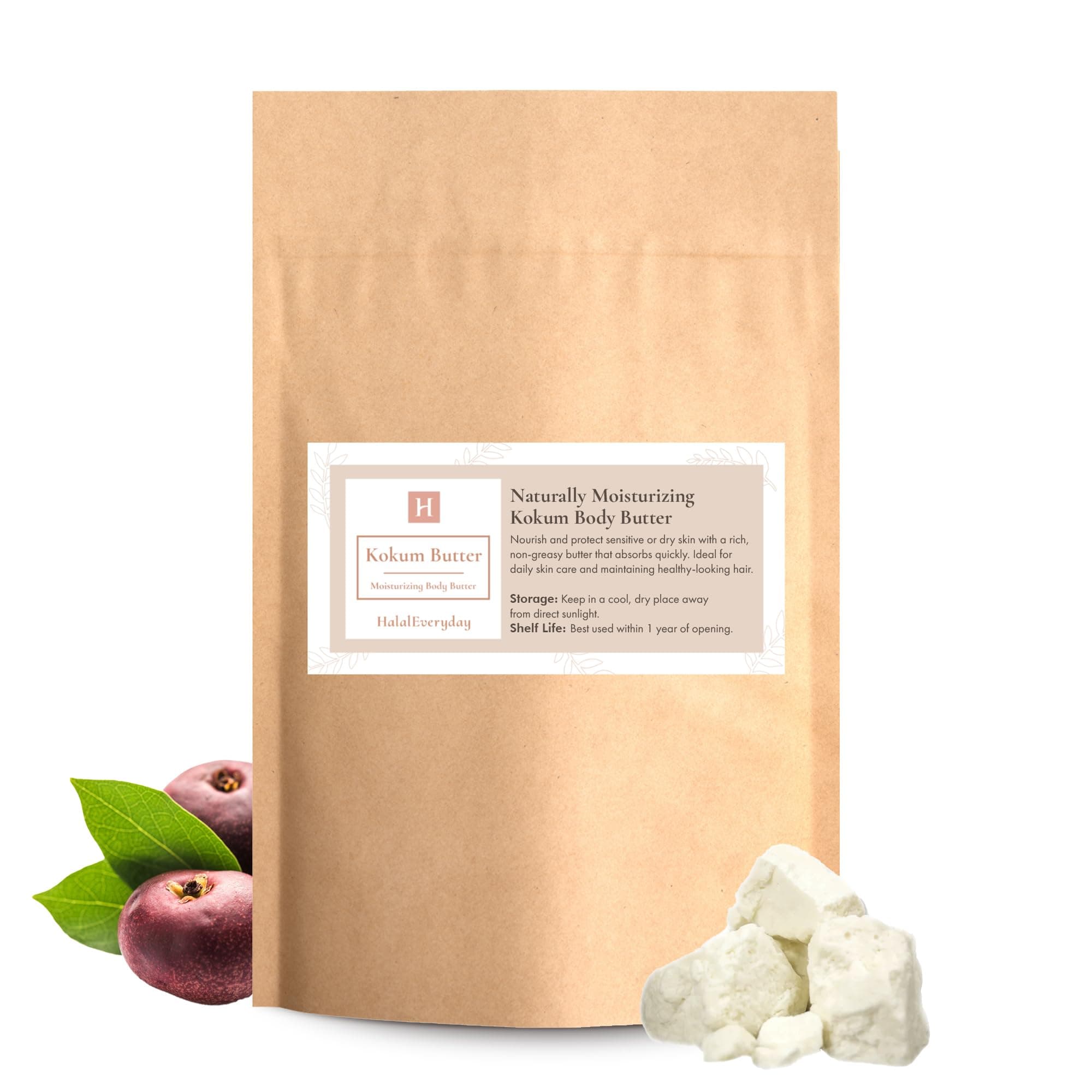 Kokum Butter Refined Raw 0.45kg (16 Oz)