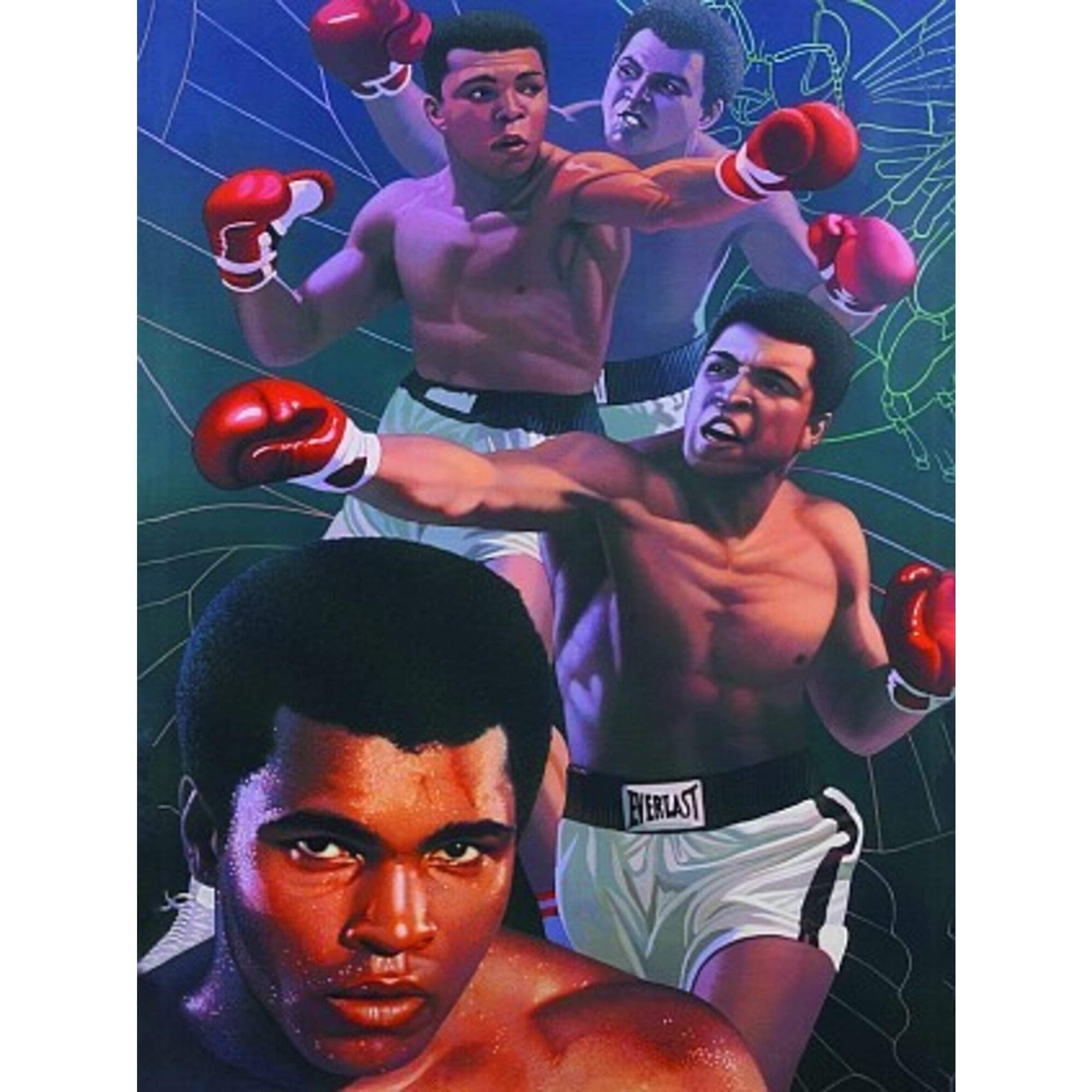 Muhammad Ali Boxing 3D Poster Wall Art Decor Print | 11.8 x 15.7 | Lenticular Posters & Pictures | Photo Memorabilia Gifts for Guys & Girls Bedroom | The Greatest Who Ever was Fan Art Sports Picture