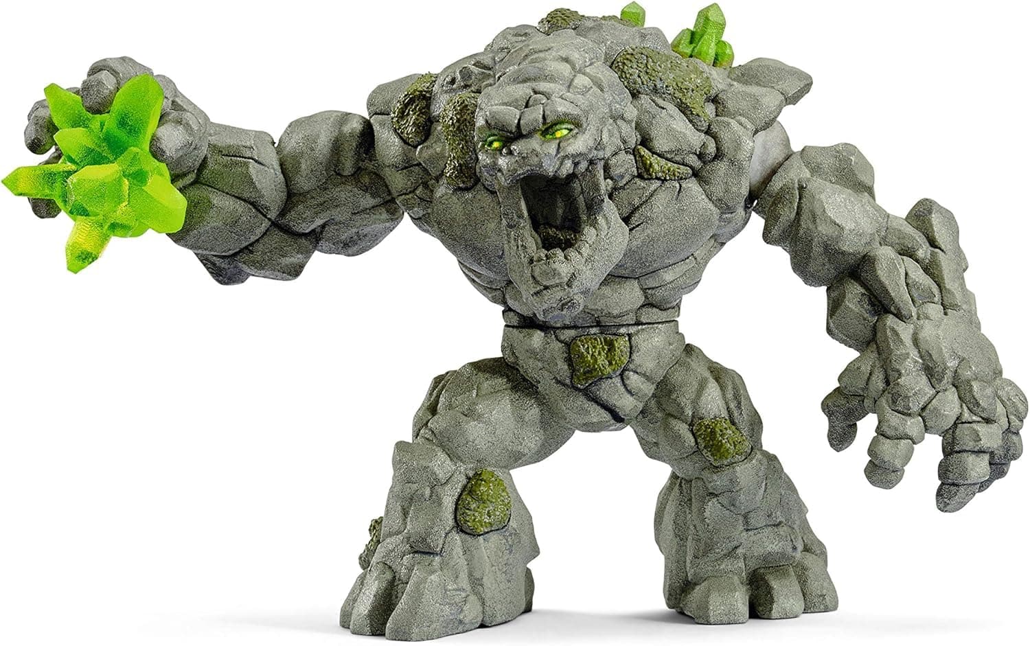 Eldrador Creatures - 8" Stone Monster Toy with Crystal Set - Cool Movable Monster Action Figure for Boys and Girls - Fantasy Giant Rock Beast Figurine - Fun Scary Toys - Kids Ages 7+ | 70141