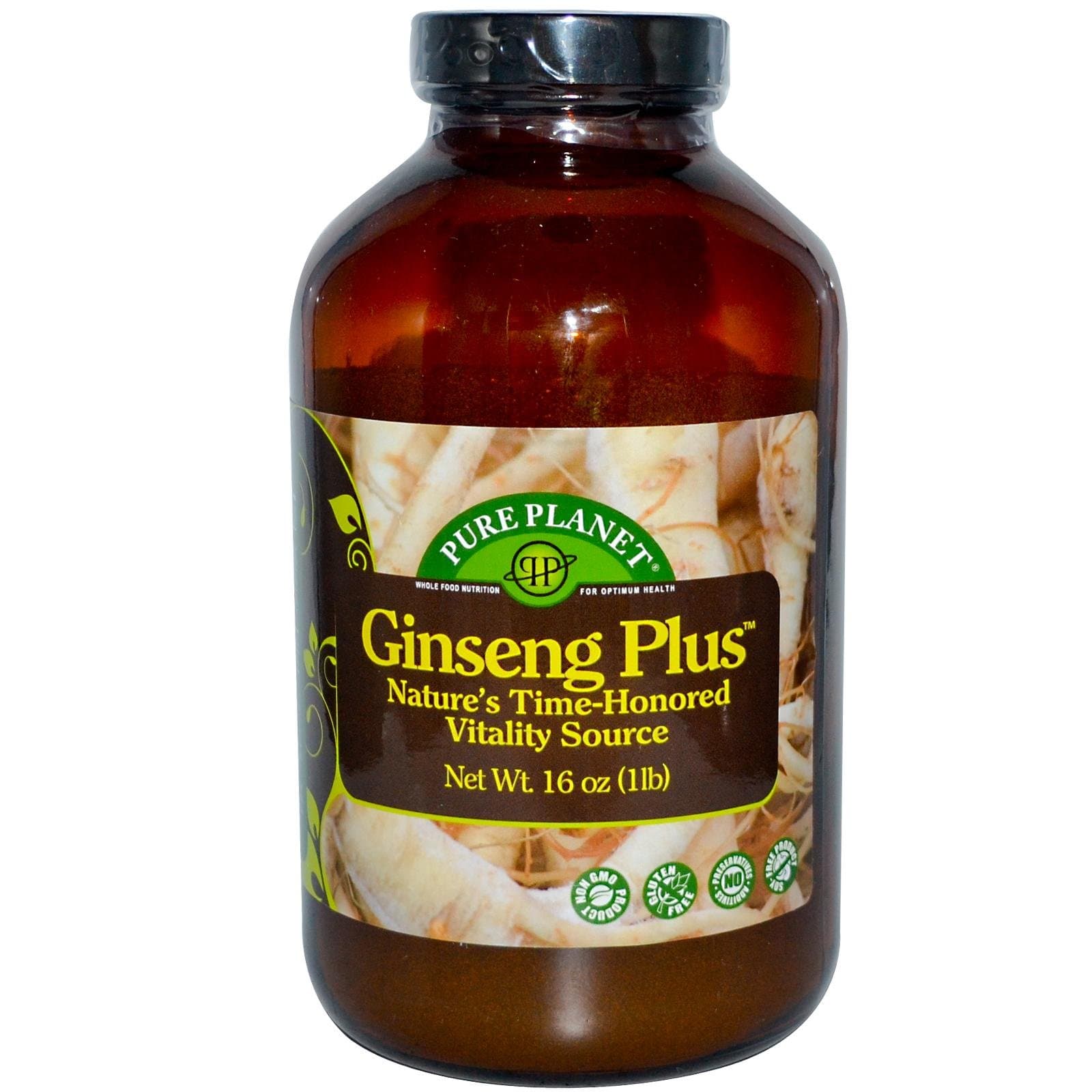Pure Planet, Ginseng Plus, Powder, 16 oz (1 lb)