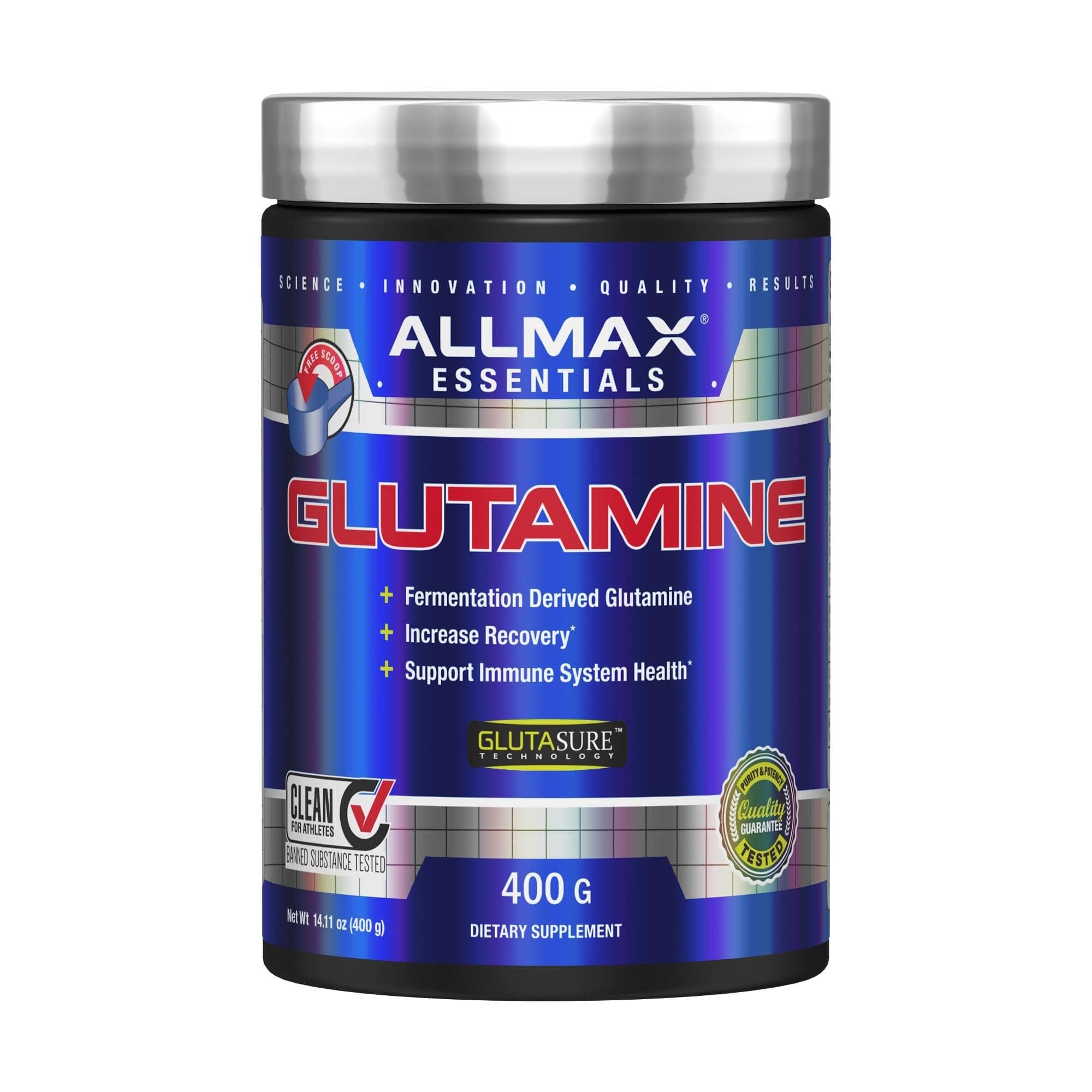 ALLMAX Nutrition 100% Pure Micronized Glutamine, 420ml (400 g)