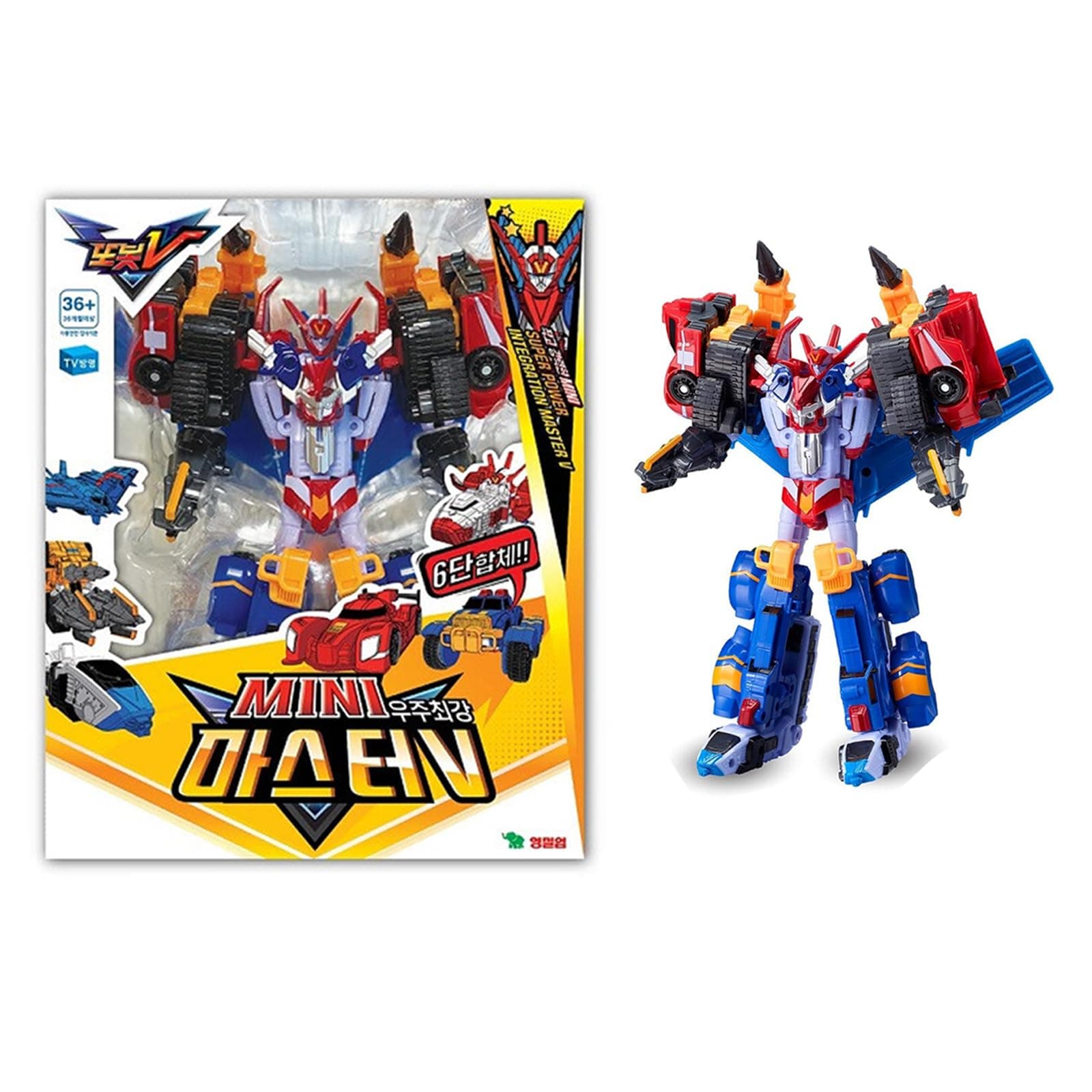 Mini MasterV/Popular Toy / 6 Mini Vehicles can be Separated and Transforming MasterV Robot, MasterV Robot