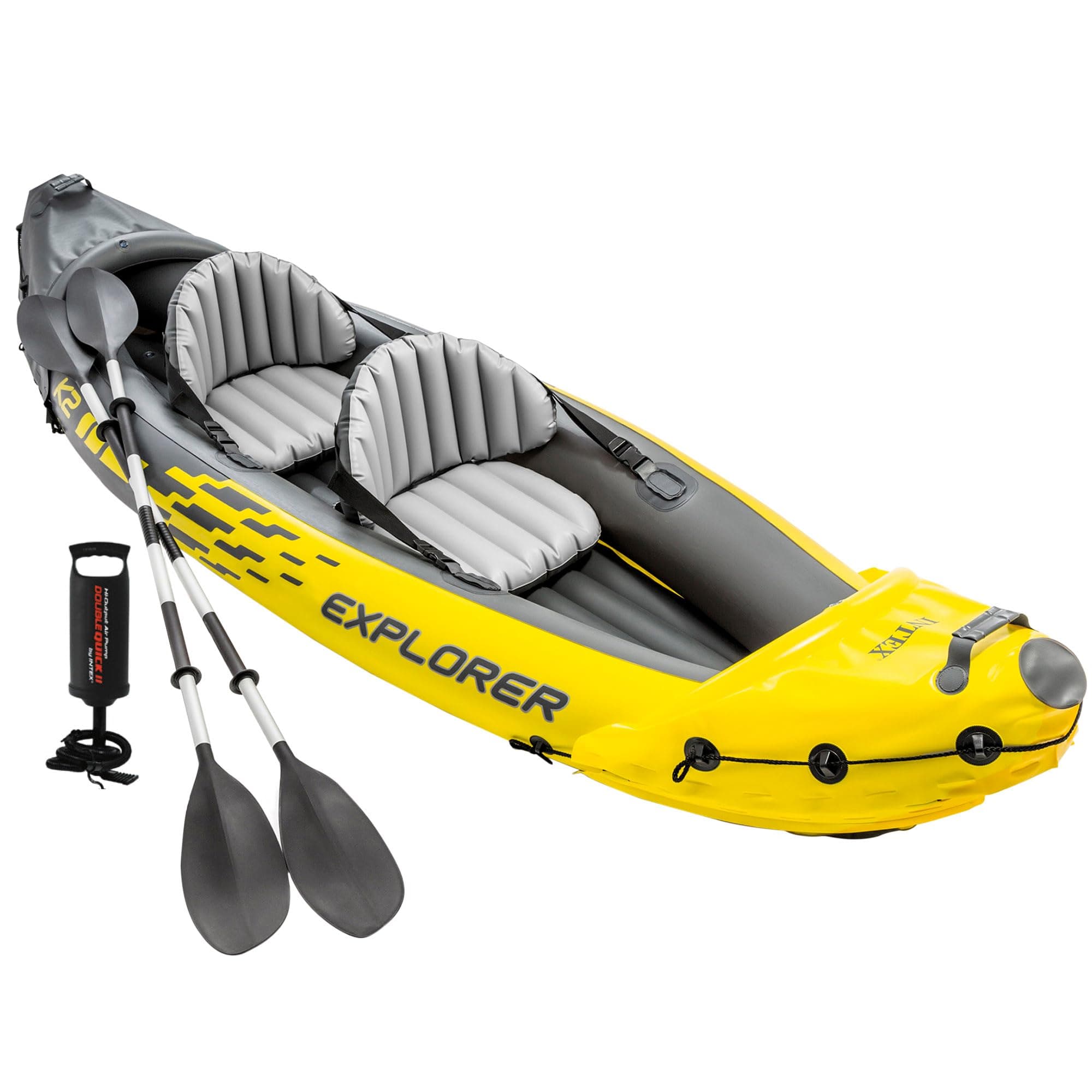 Intex Inflatable Explorer K2 Kayak Boat, Multi Color