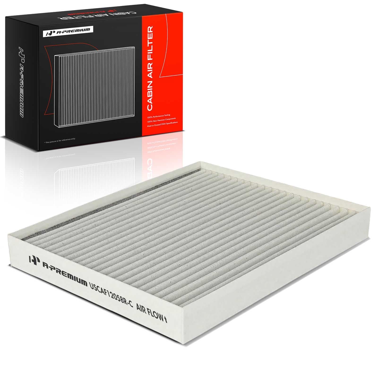 A-Premium Cabin Air Filter with Activated Carbon Compatible with Hyundai Elantra 2017-2020, Accent 2018-2022, Elantra GT 2018-2020 & Kia Forte 2019-2023 Forte5 2020-2023, Rio 2018-2023