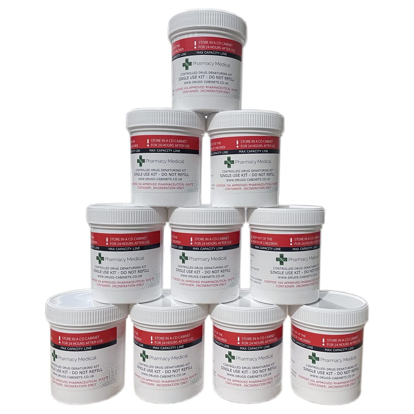 Controlled Drug Denaturing Kit 10 x 250ml