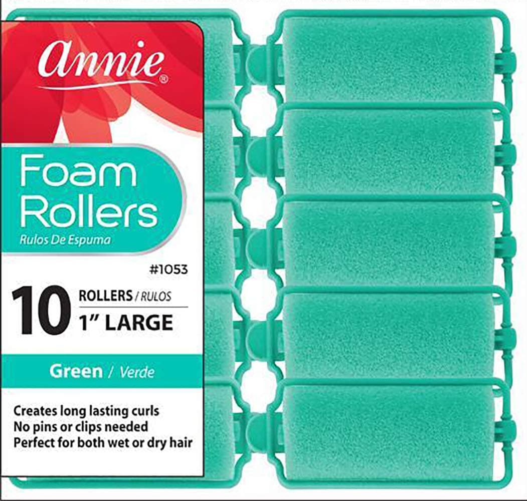 Annie Large Foam Hair Rollers - 10 Pk.