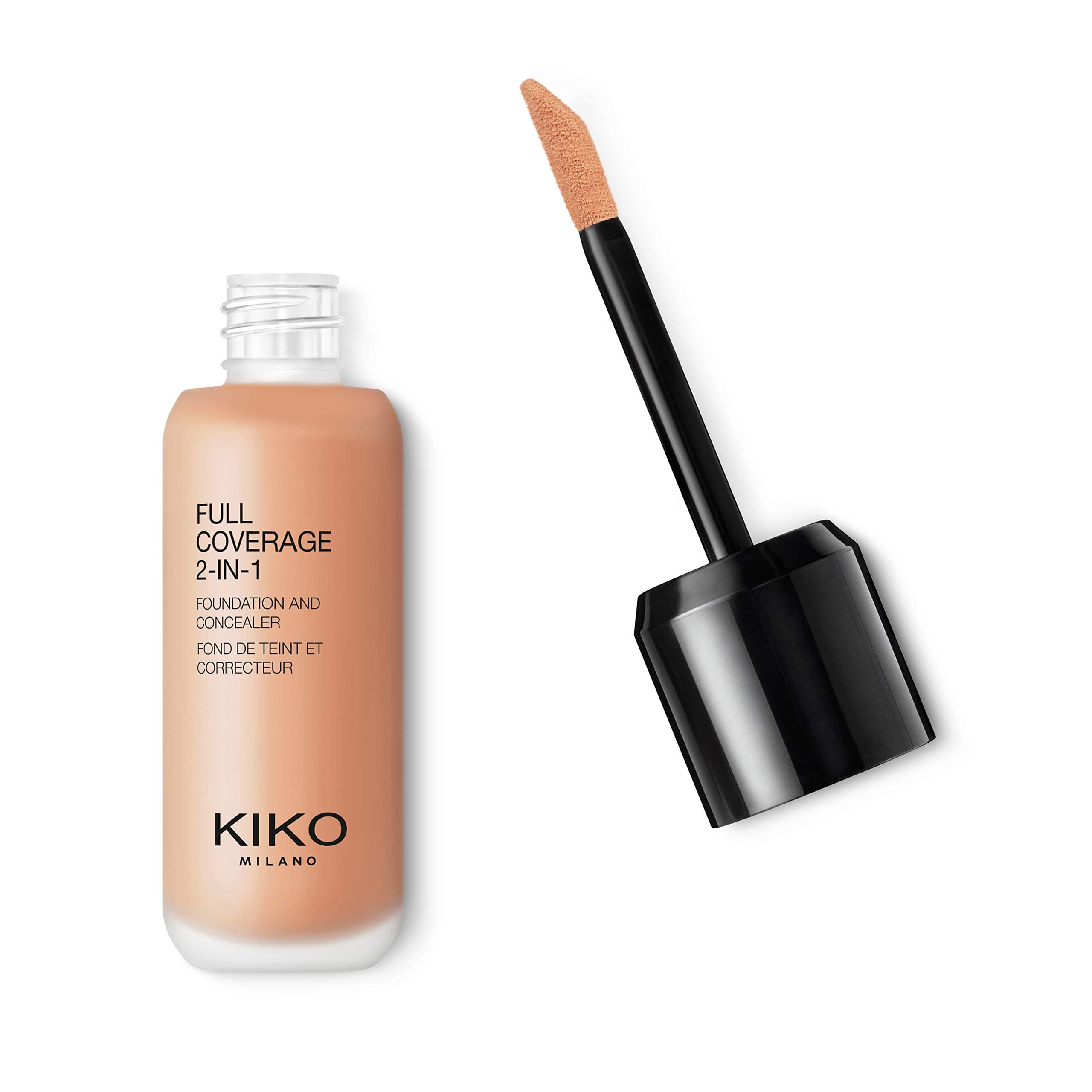 KIKO Milano Full Coverage 2-in-1 Foundation and Concealer - Warm Rose 50, 25 ml