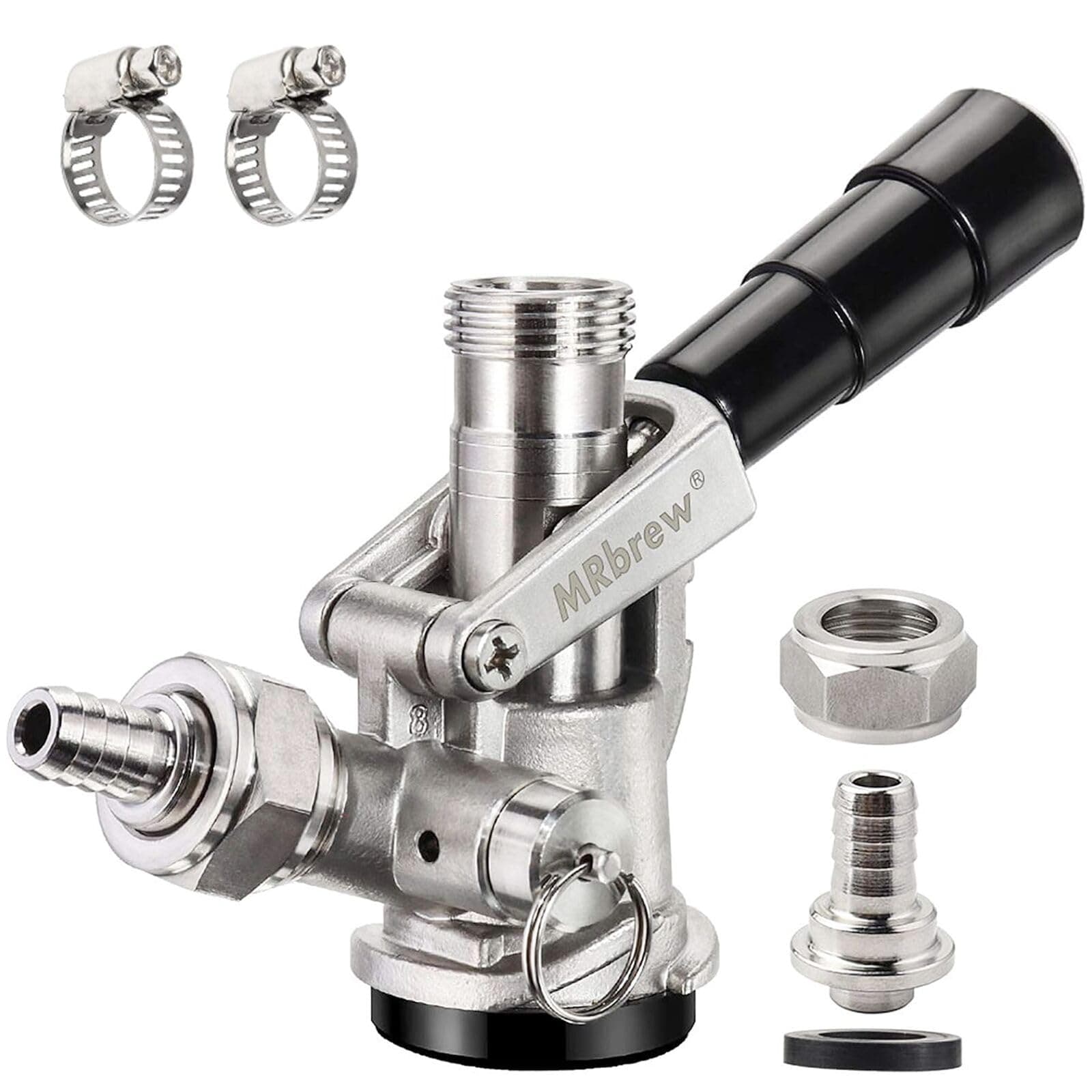 Keg Coupler, MRbrew Beer Coupler, Keg Coupler D System, Sankey Keg Coupler, All 304 Stainless Steel Keg Tap Coupler