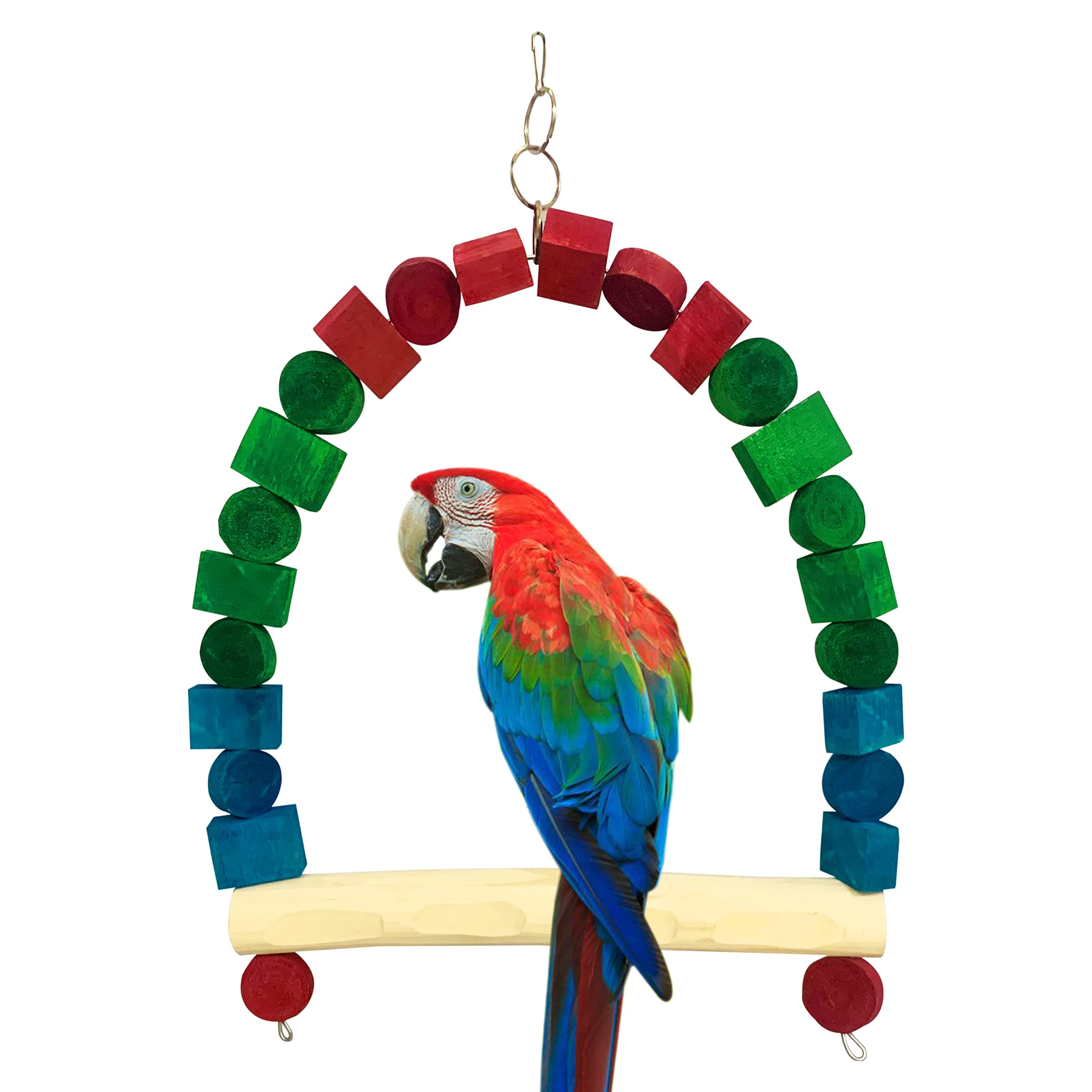 Congo® Swing for Green-Winged Macaw | Bird cage Accessories | Bird Toys for cage | 78X50cm