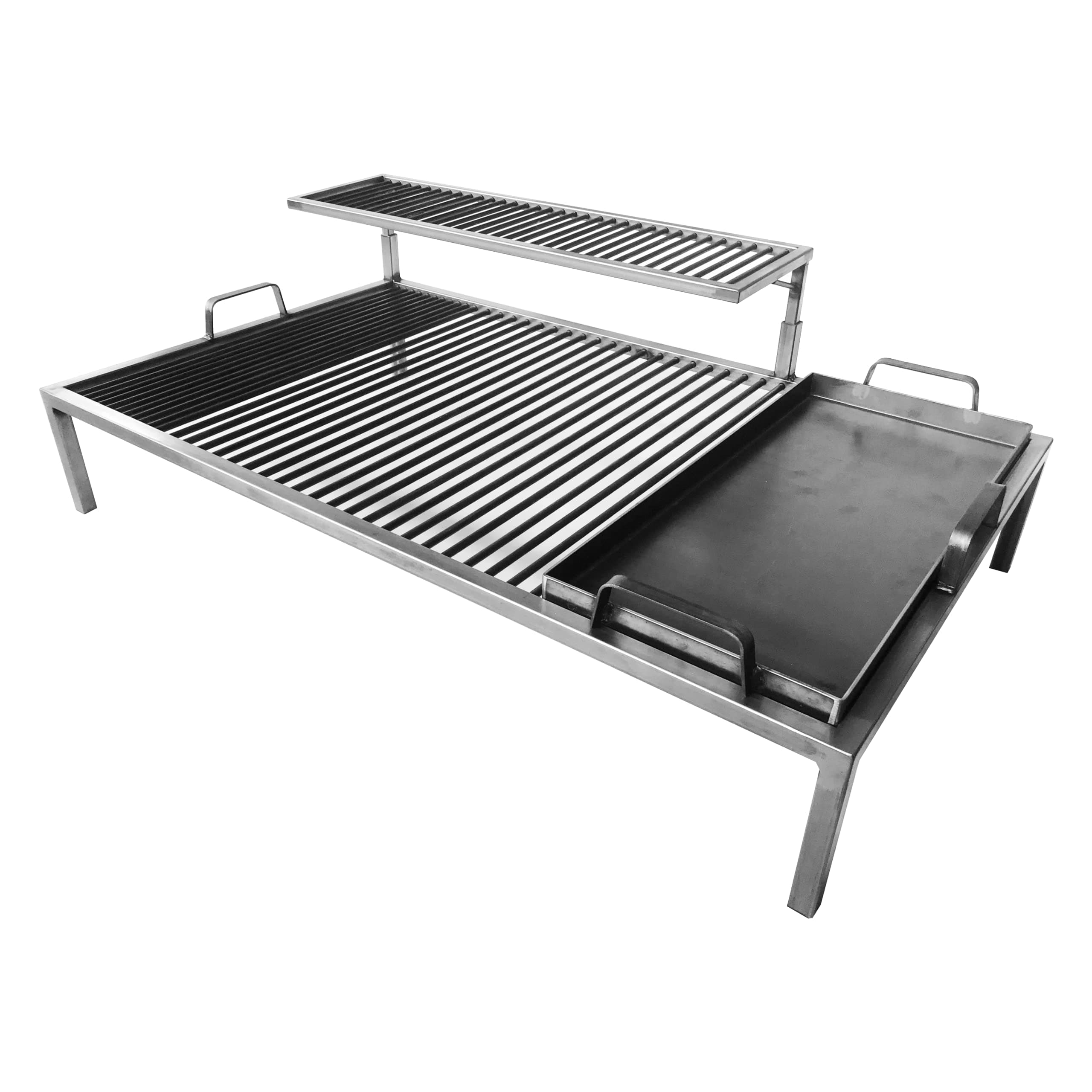 Luxury Argentine Grill with removable iron modules - Iron Argentina Grill - BBQ Parrilla Asado. (32 x 20 in)