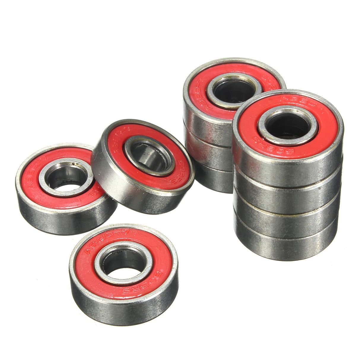 10pcs ABEC-5 608-2RS 608RS SET Skateboard Roller Sealed Ball Stainless Bearings