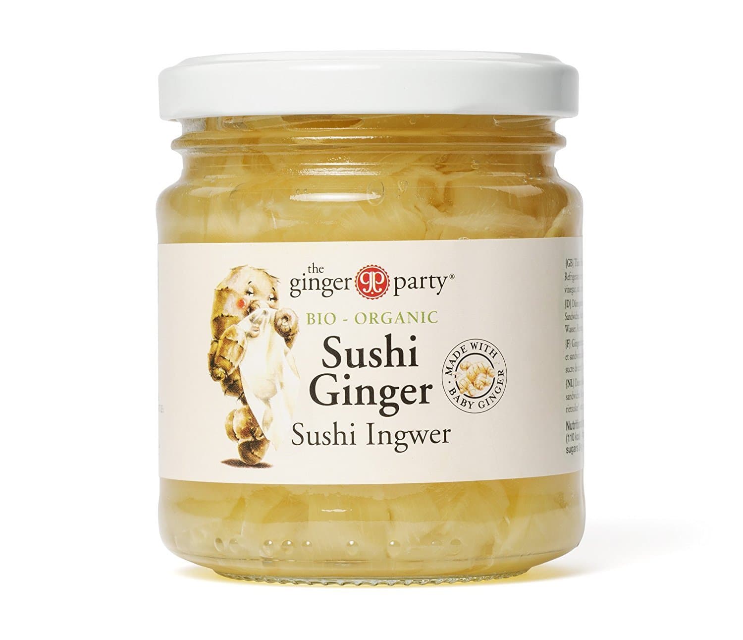 The Ginger People Organic Pickled Sushi Ginger 190g