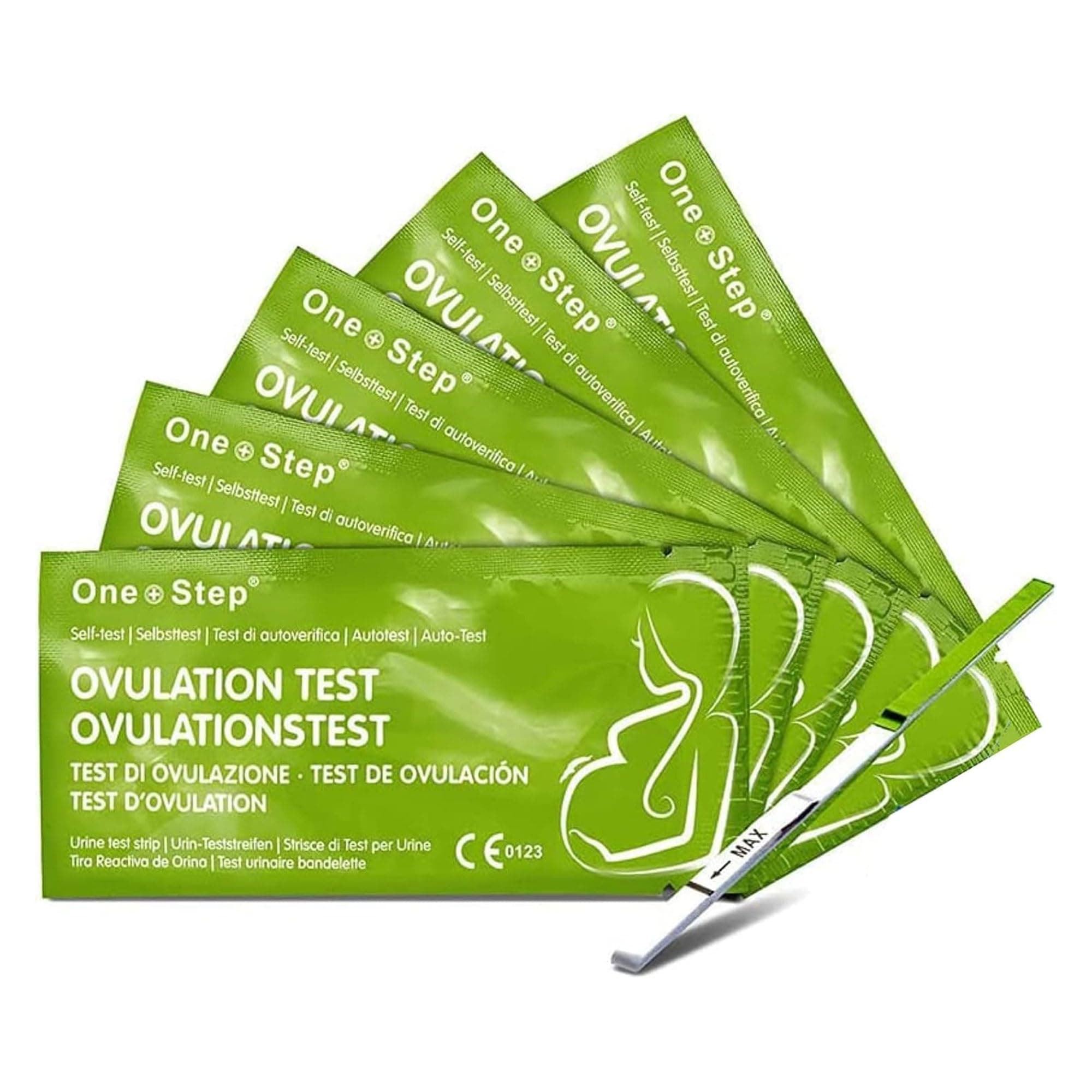 One Step: Ovulation Tests - Highly Sensitive Ovulation/Fertility Tests - 20miu/ml Ovulation Tests (30 Ovulation Strips)