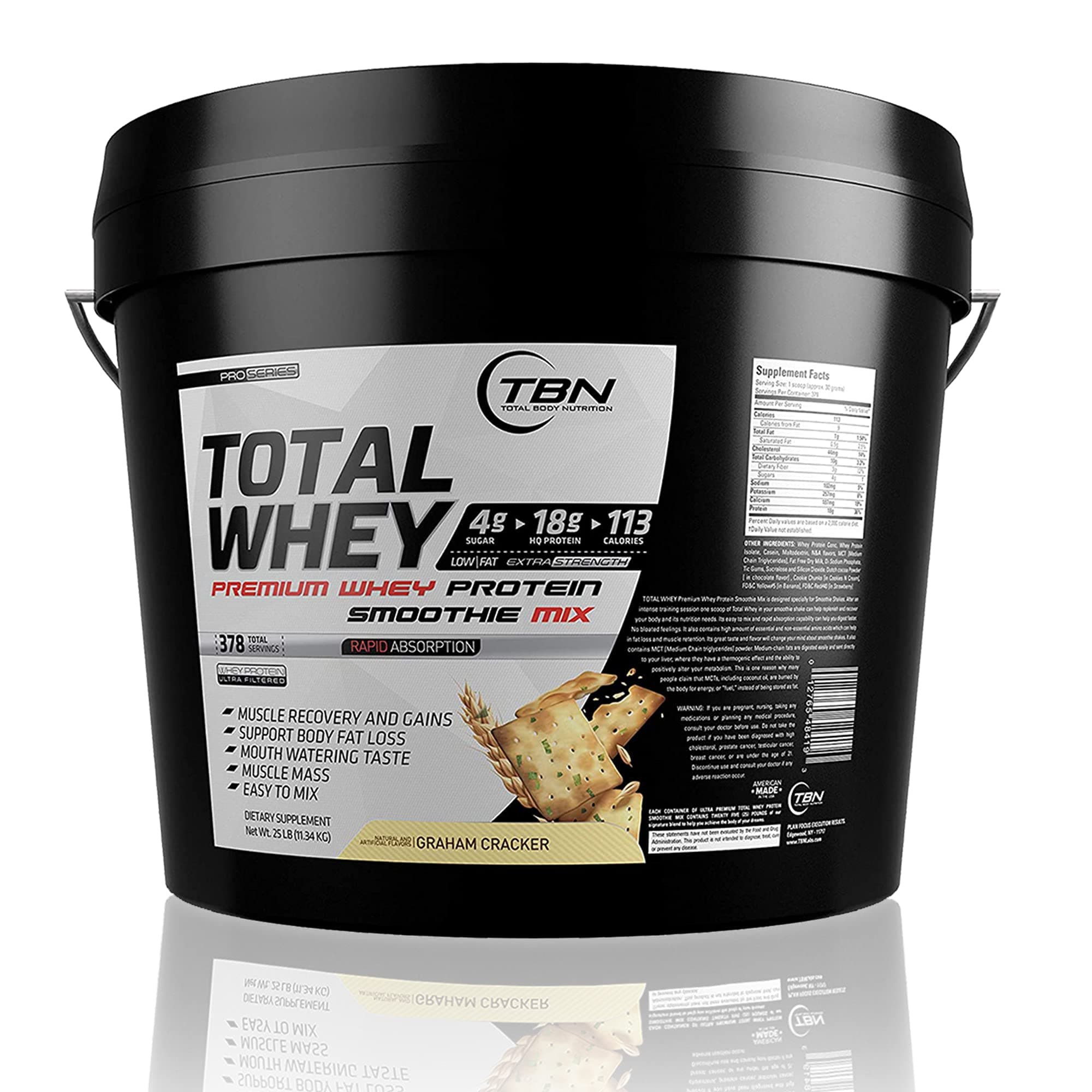 TBN Labs Whey Protein 25 lbs, Graham Cracker
