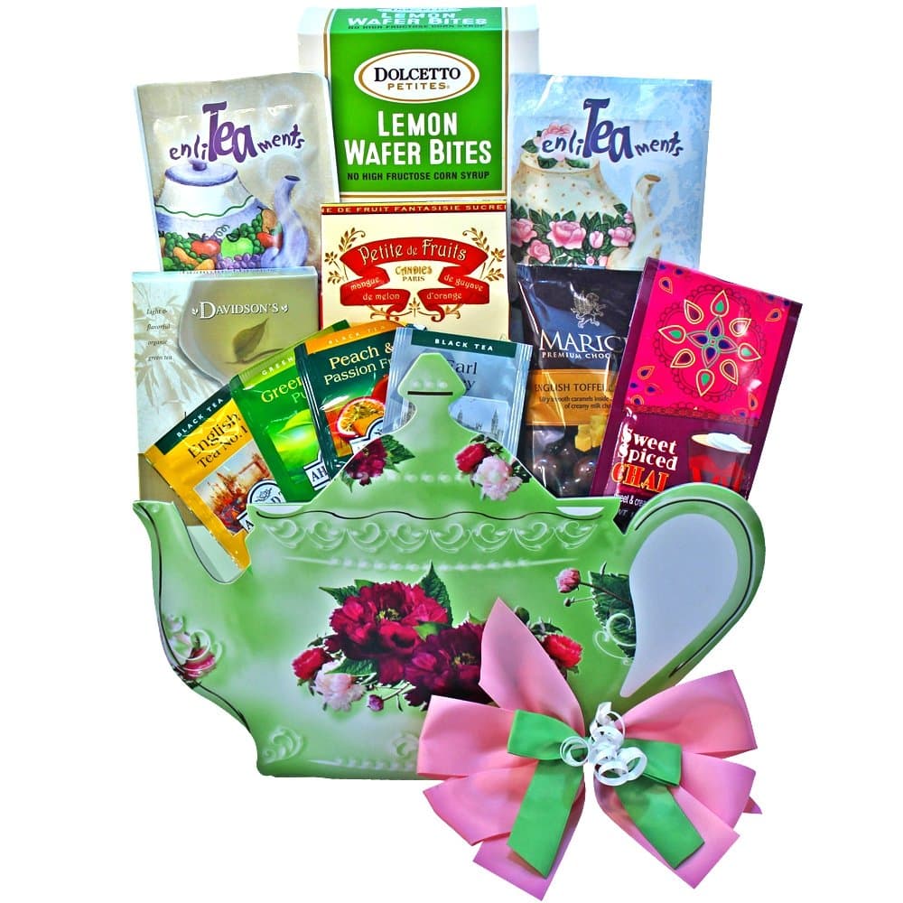Tea Time Treasures Snacks and Treats Gift Basket