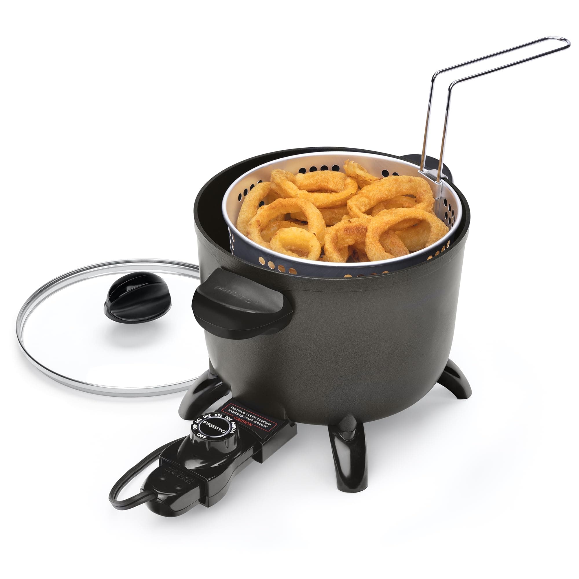 Presto 06006 Kitchen Kettle Multi-Cooker, Steamer, Deep Fryer, Black