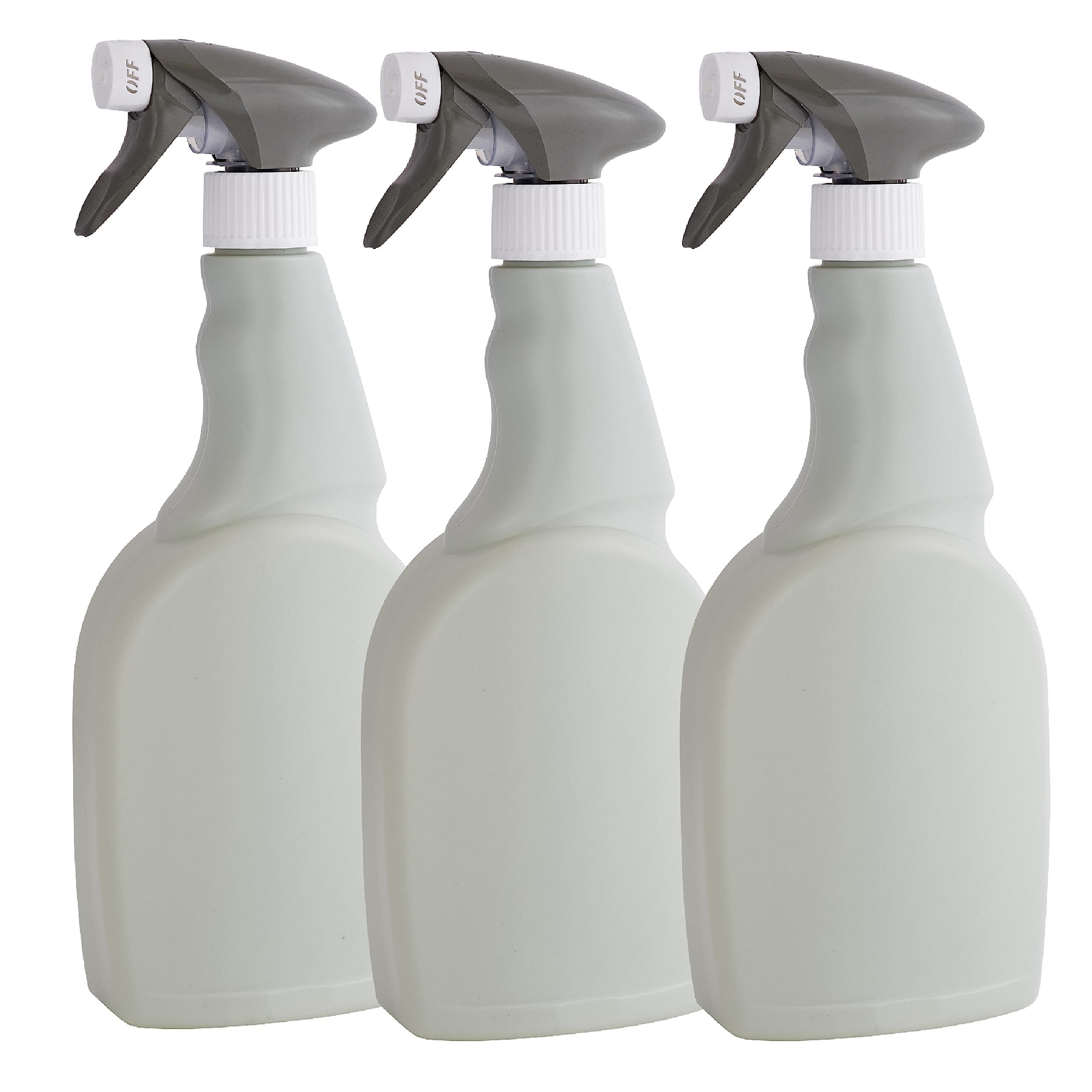 Eco Fusion Large 750ml Empty Refillable Spray Bottles Made In U.K From 100% Recycled Plastic 3 Pack For Cleaning Gardening Hair Styling Plant Misting