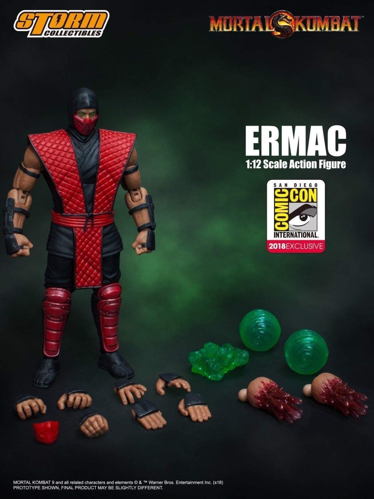 SDCC 2018 Exclusive Mortal Combat Ermac 1/12 Scale Figure