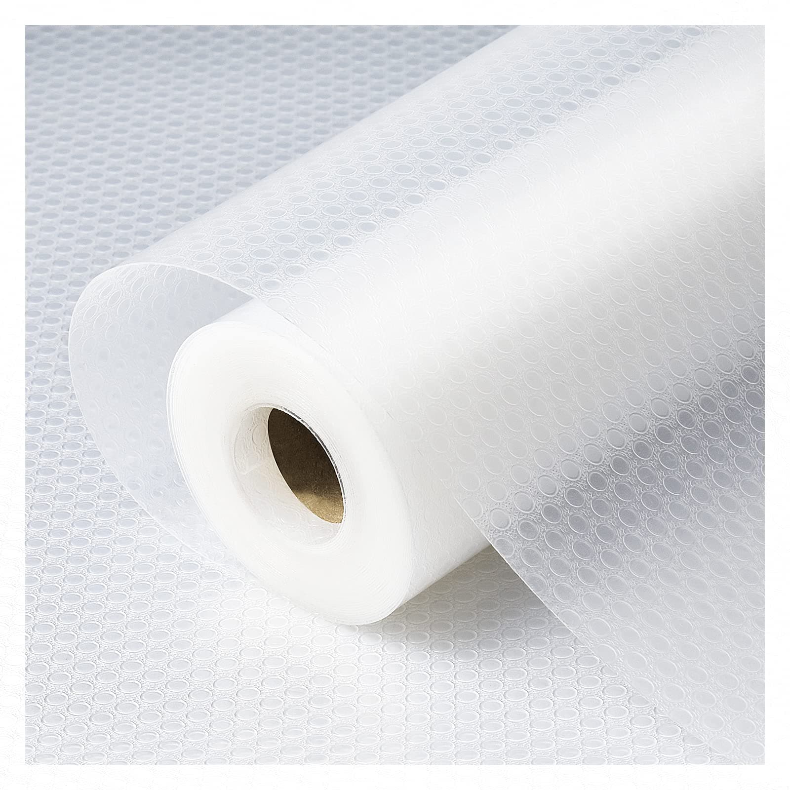 Drawer Liner, Shelf Liners for Kitchen Cabinet, Waterproof Refrigerator Liners, No Slip Cupboard Mats Non Adhesive Fridge Liner - Clear Dots 12"×78.7" (30x200cm)