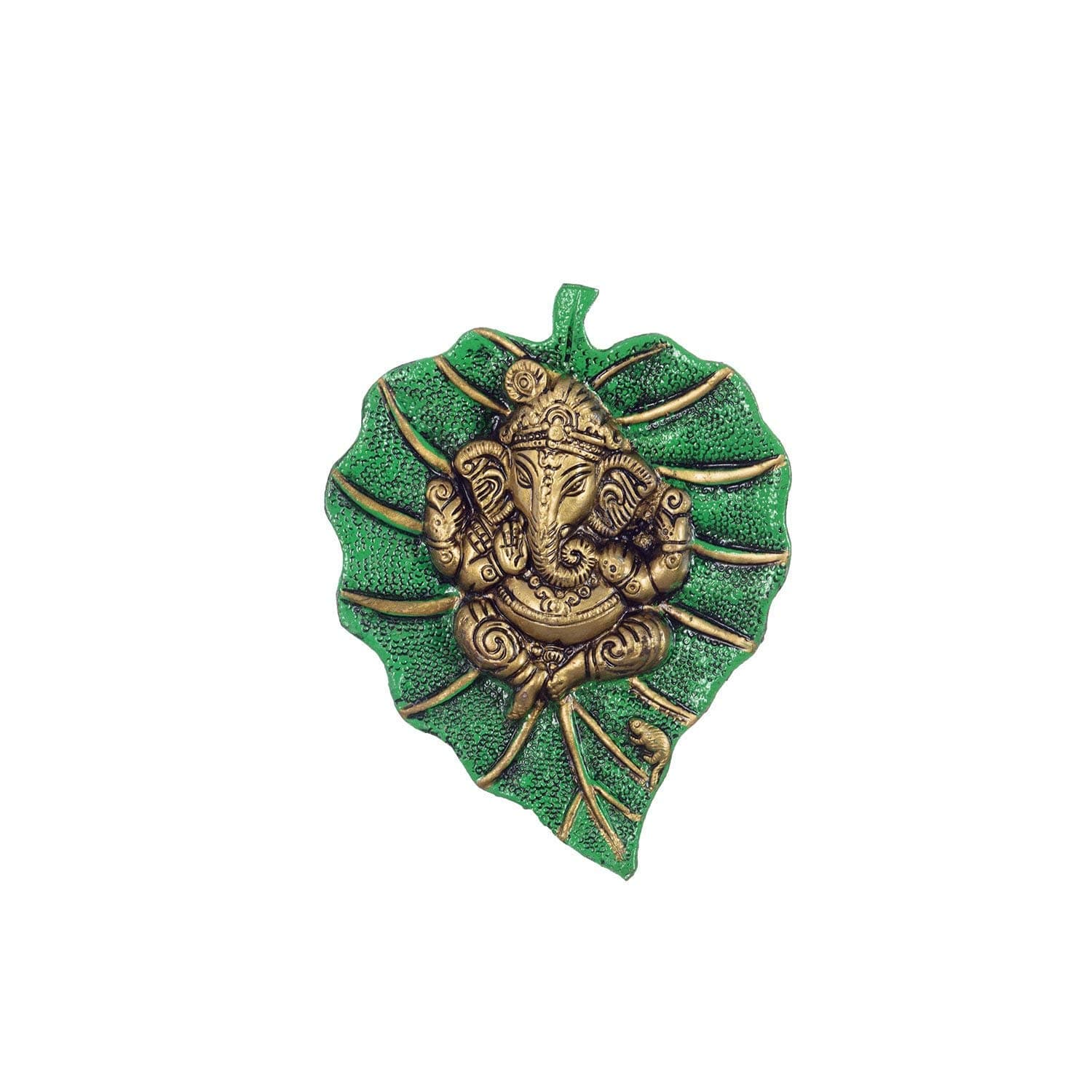 Divya Enterprises Lord Ganesha on Green Leaf