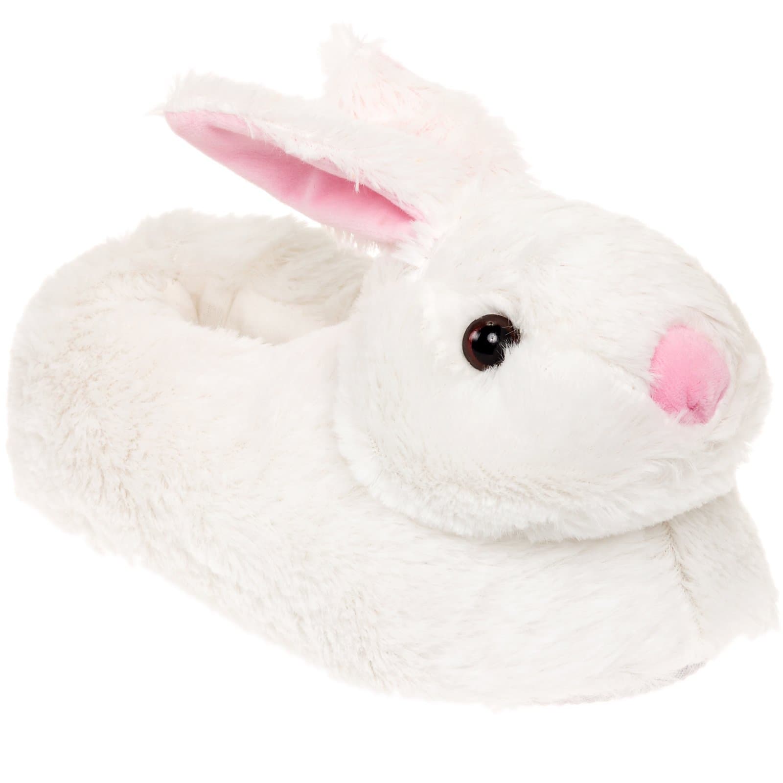 Silver Lilly Classic Bunny Slippers - Plush Animal Slippers
