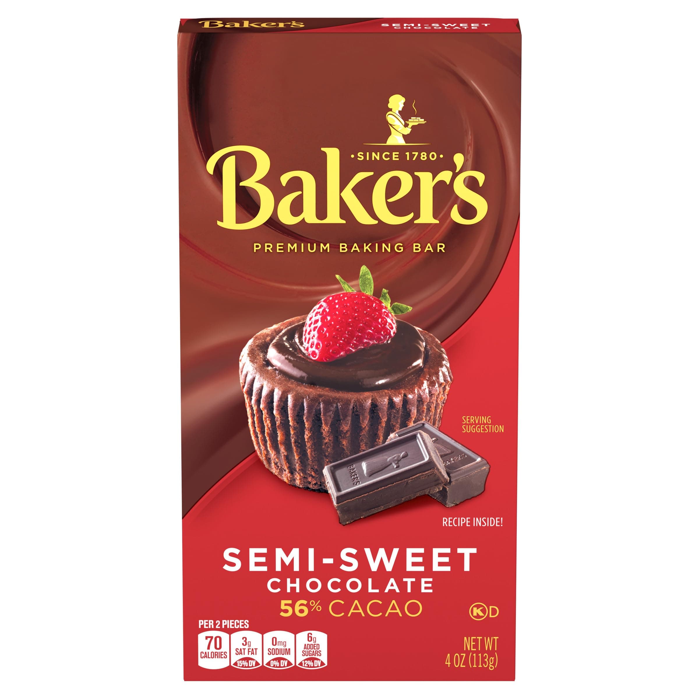 Bakers Semi Sweet Chocolate 113g