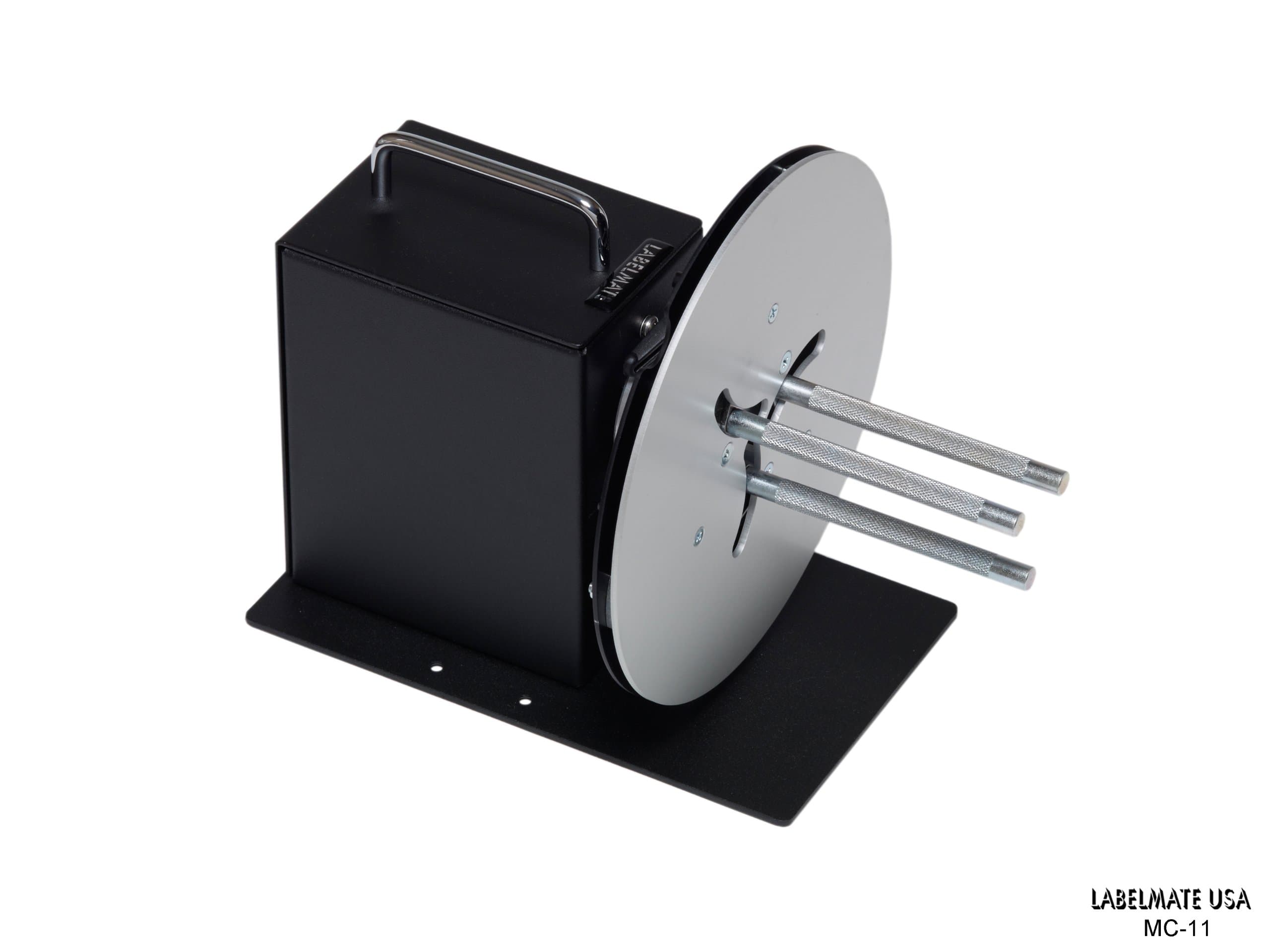 MC-11 MINI-CAT; Bidirectional Label Rewinder with Adjustable Core Holder, 8.6" Roll Capacity, 9.5" Length x 6" Width x 9" Height