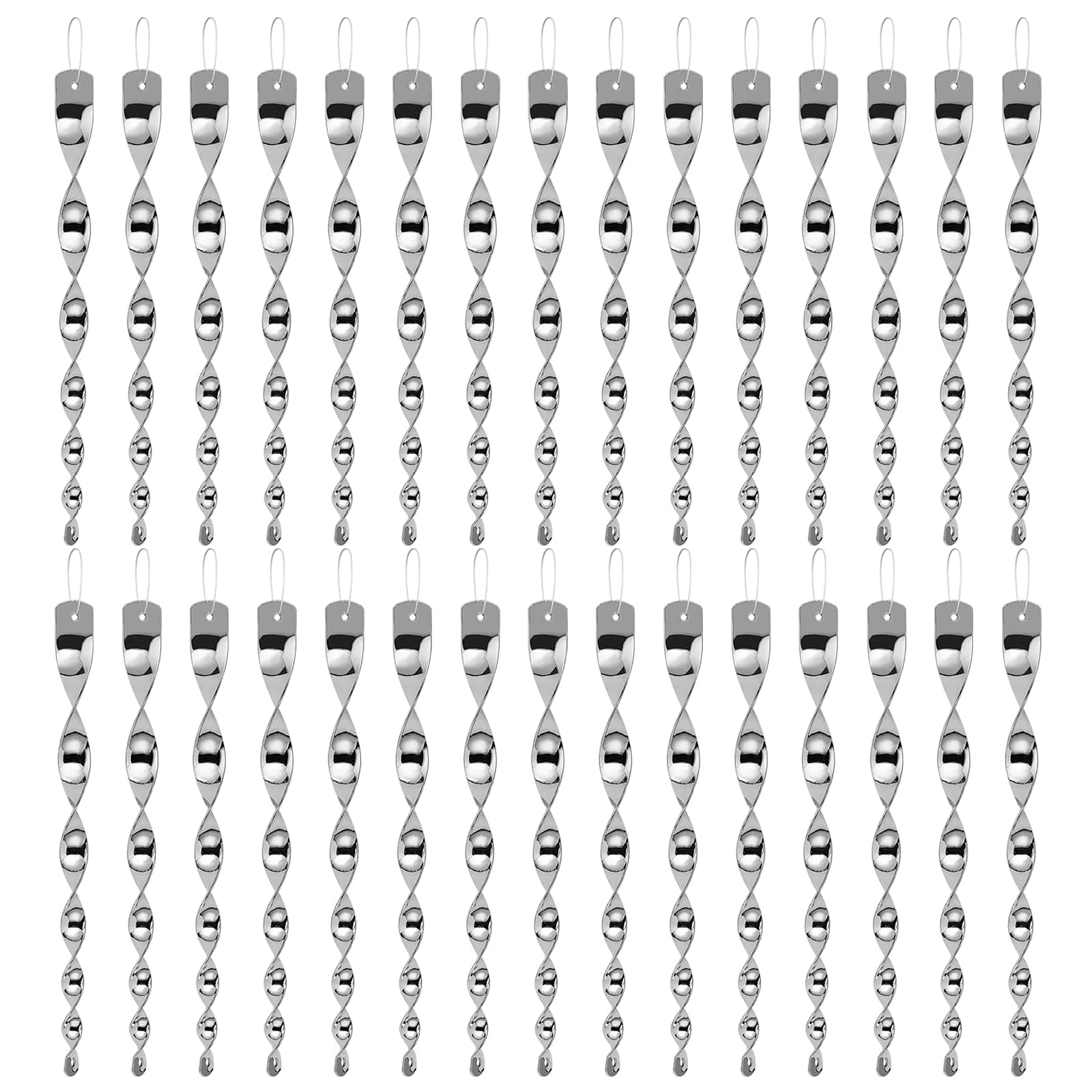 Besmon Woodpecker Bird Scare Devices,Reflective Scare Rods Control Device to Keep Birds Away from Patio Pool(Christmas Reflective Strip Hanging Home as Decoration) (30PCS)